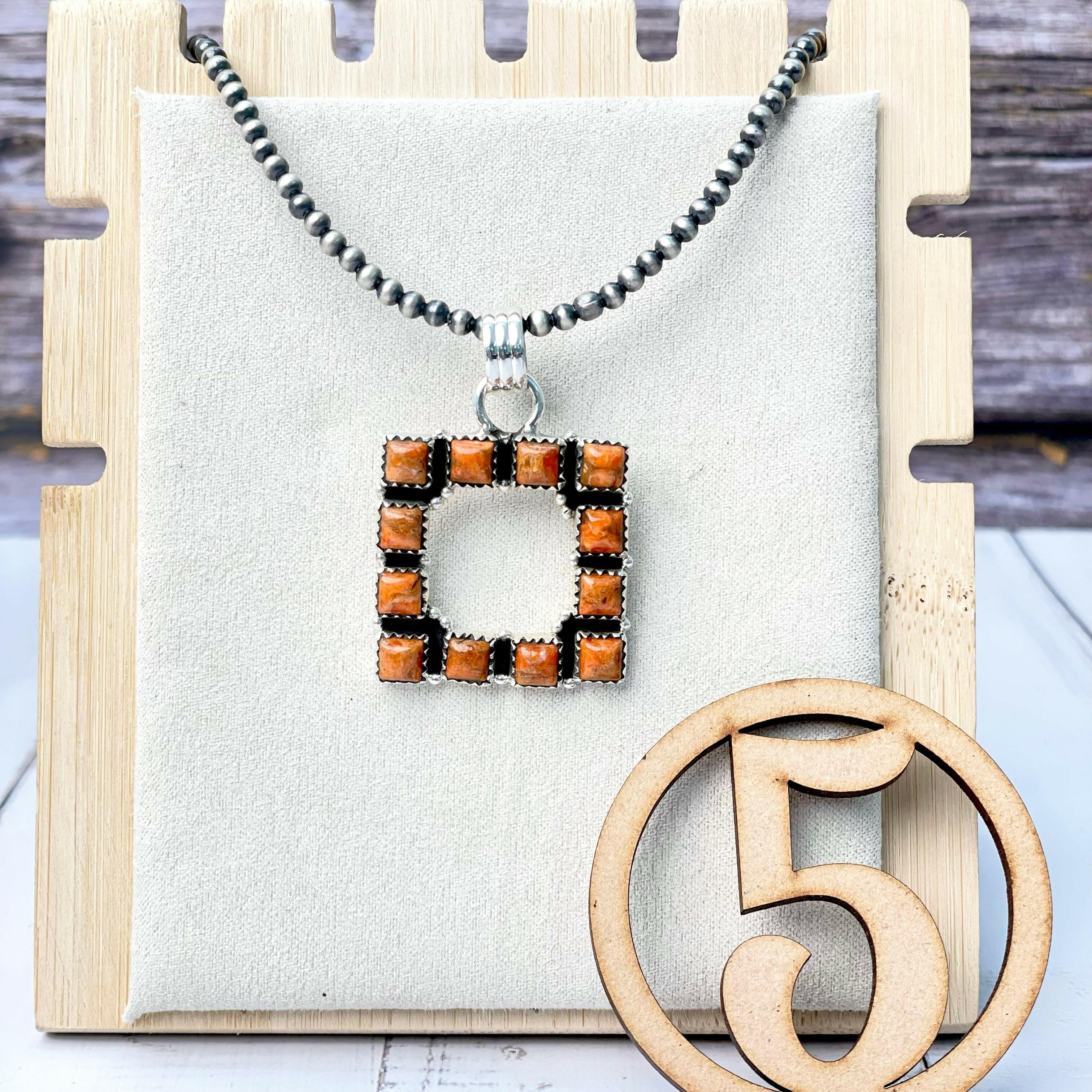 Square Dance Desert Pearl Stone Necklaces-Necklaces-Krush Kandy, Women's Online Fashion Boutique Located in Phoenix, Arizona (Scottsdale Area)