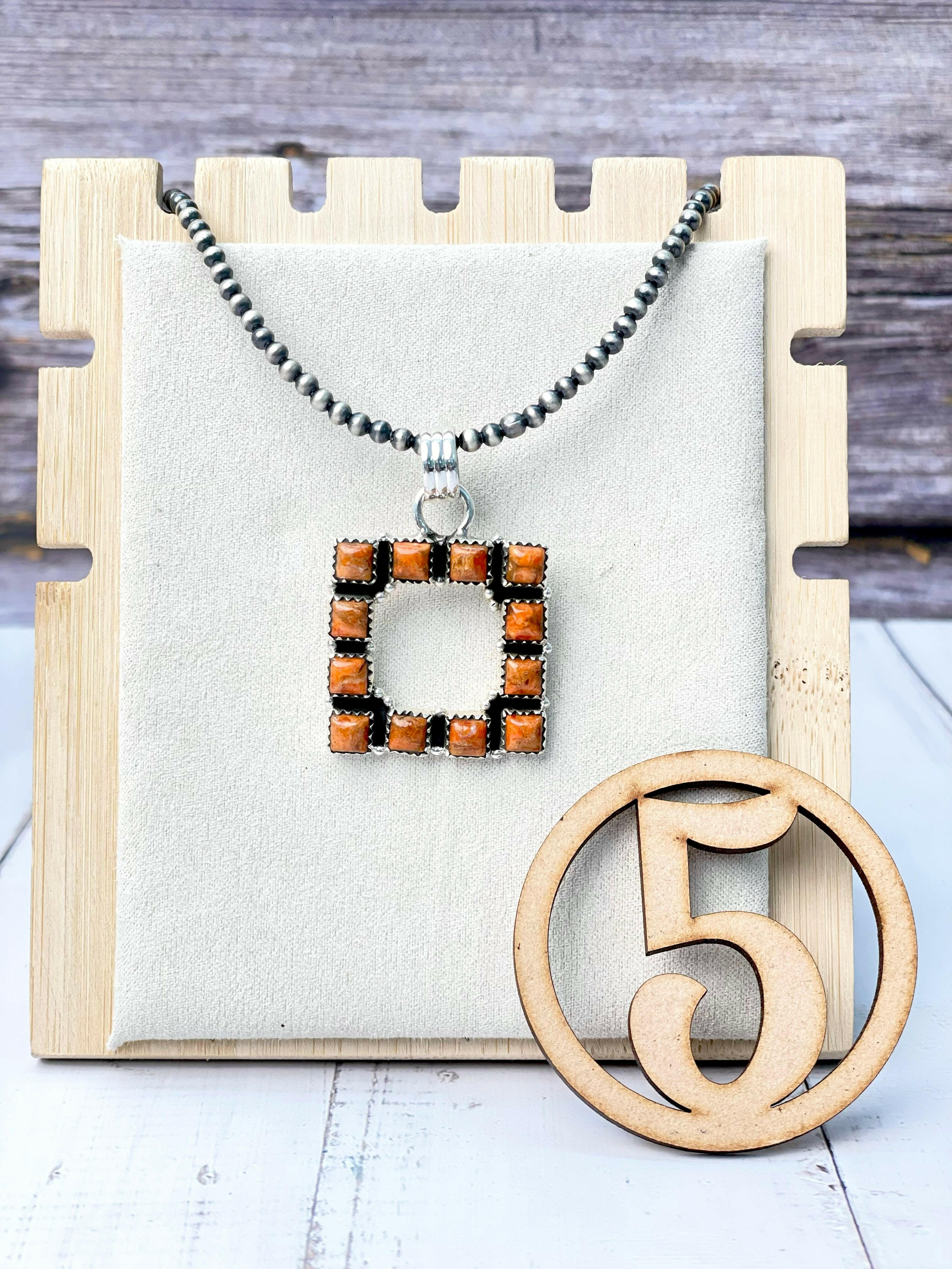 Square Dance Desert Pearl Stone Necklaces-Necklaces-Krush Kandy, Women's Online Fashion Boutique Located in Phoenix, Arizona (Scottsdale Area)