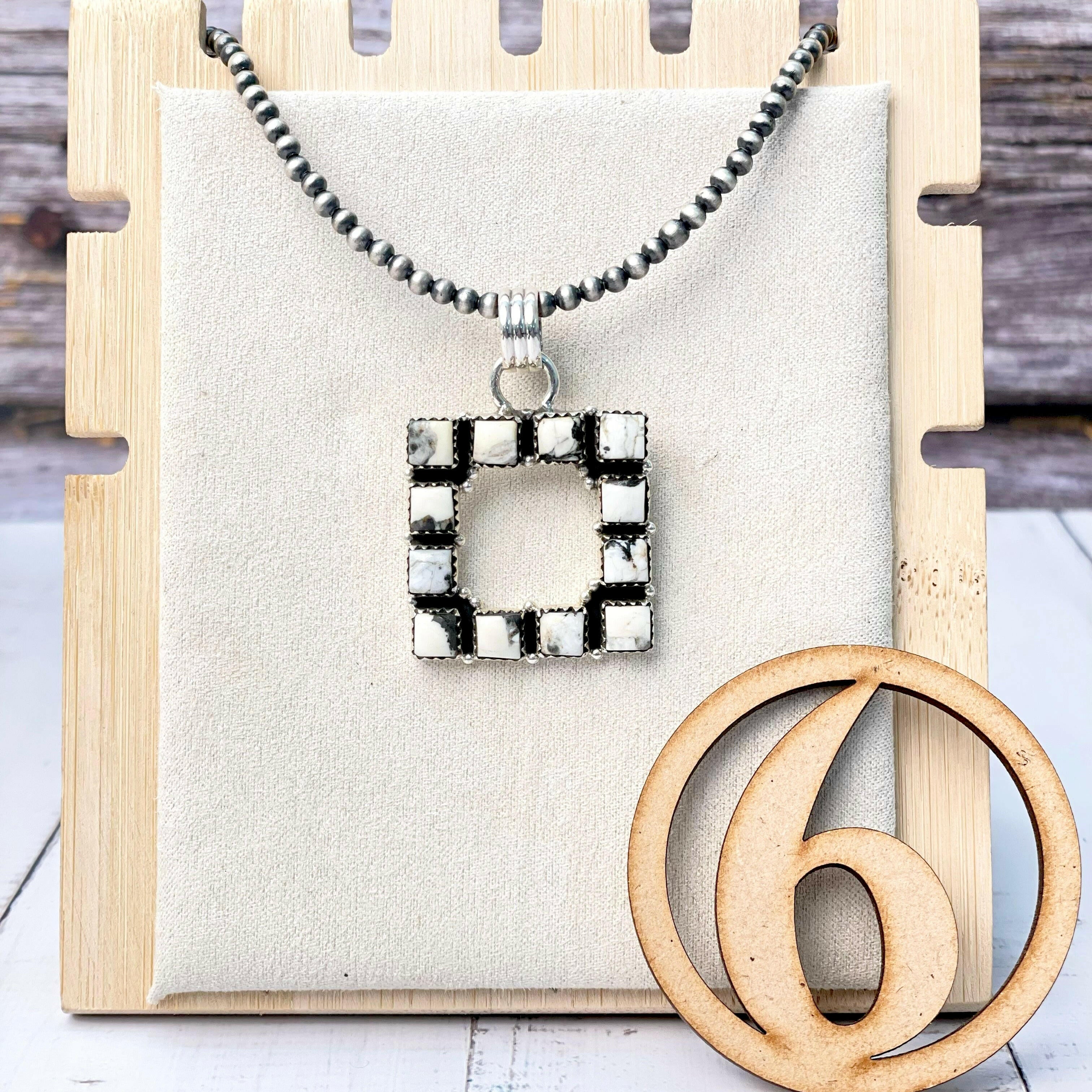 Square Dance Desert Pearl Stone Necklaces-Necklaces-Krush Kandy, Women's Online Fashion Boutique Located in Phoenix, Arizona (Scottsdale Area)
