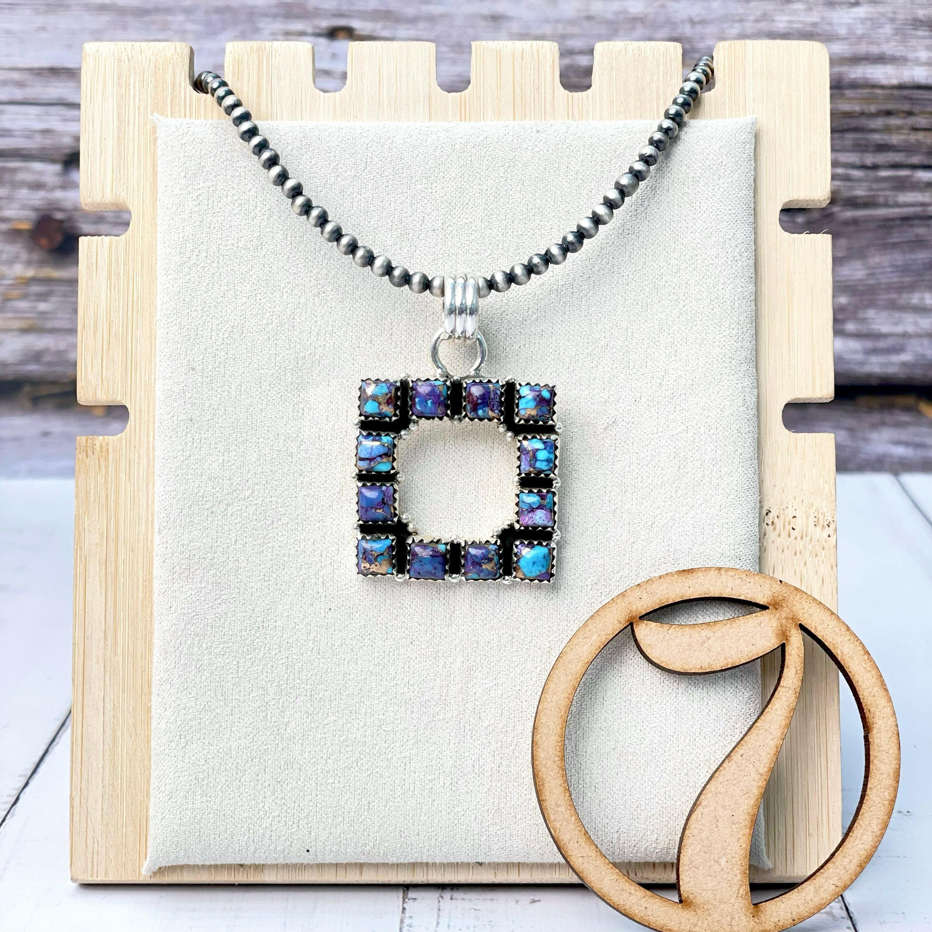 Square Dance Desert Pearl Stone Necklaces-Necklaces-Krush Kandy, Women's Online Fashion Boutique Located in Phoenix, Arizona (Scottsdale Area)