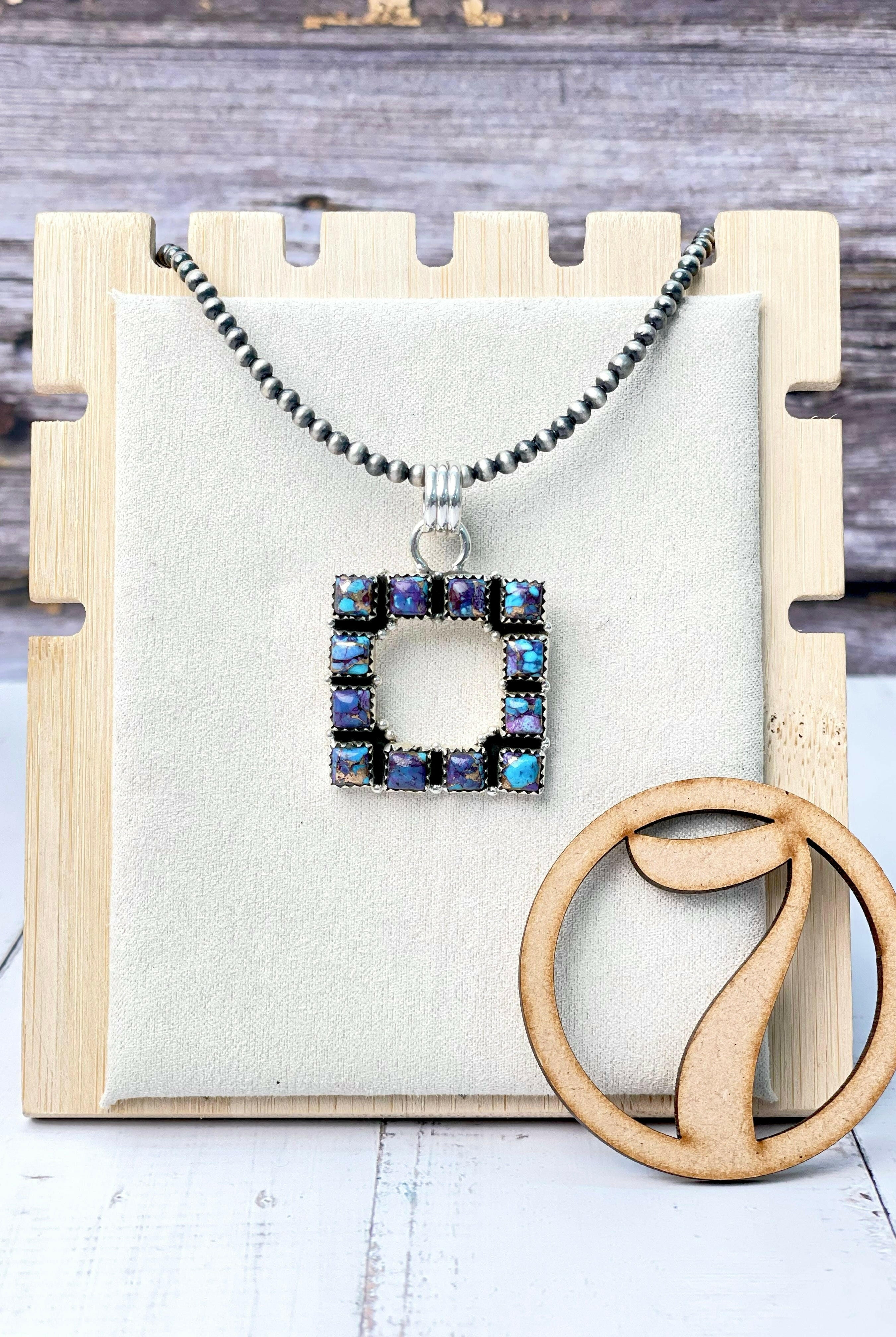 Square Dance Desert Pearl Stone Necklaces-Necklaces-Krush Kandy, Women's Online Fashion Boutique Located in Phoenix, Arizona (Scottsdale Area)