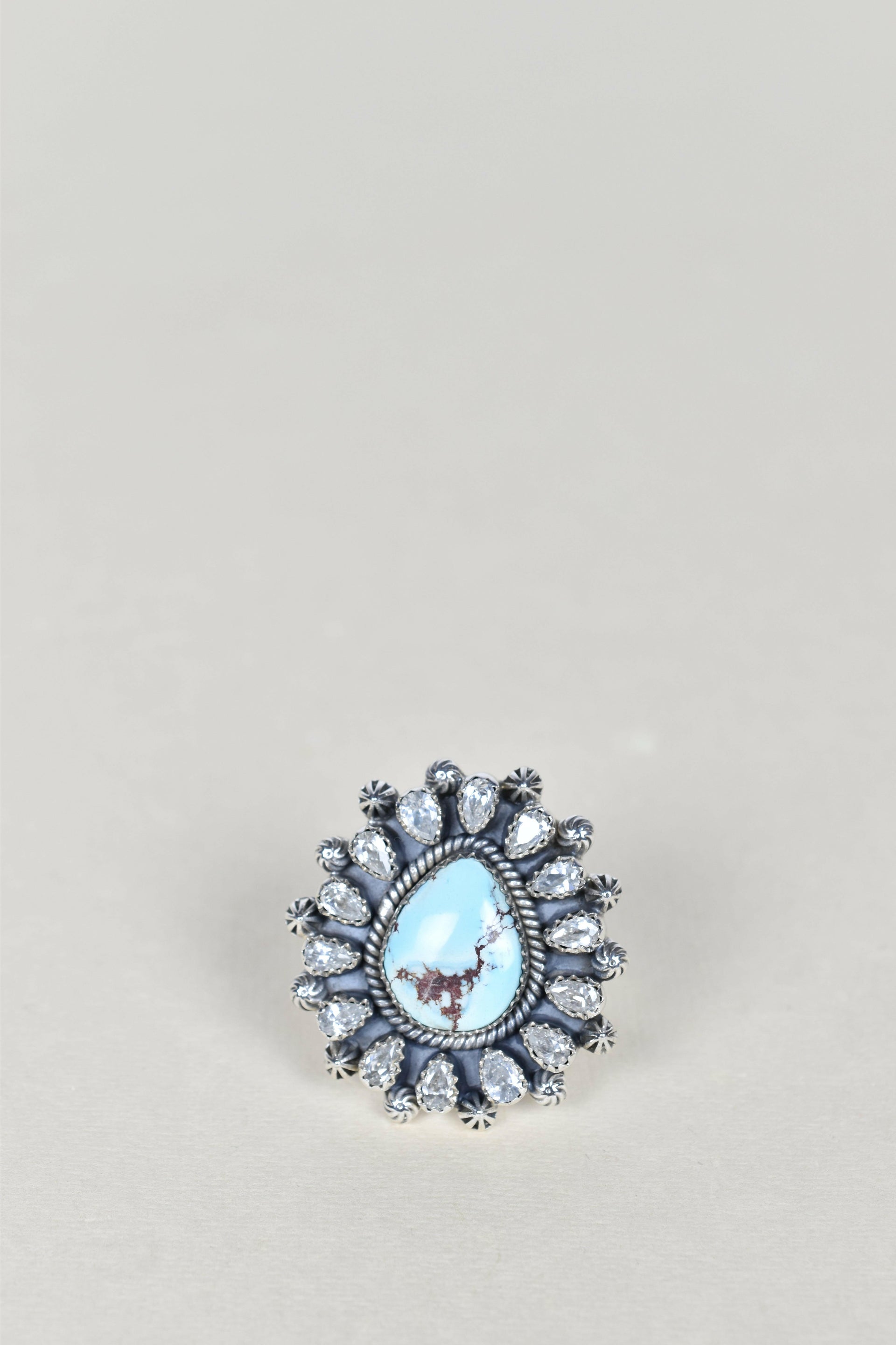 Golden Hills and Crystal One of A Kind Ring-Cluster Rings-Krush Kandy, Women's Online Fashion Boutique Located in Phoenix, Arizona (Scottsdale Area)