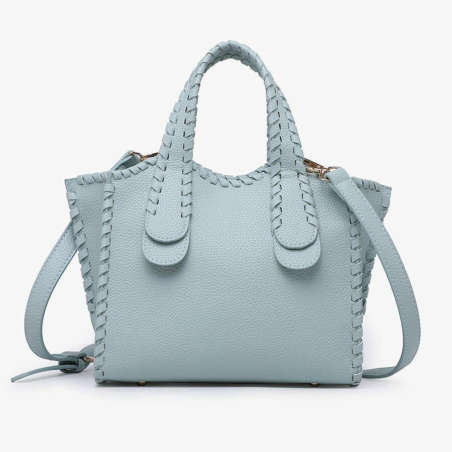 Marla Whipstitch Satchel Tote Bag-handbags-Krush Kandy, Women's Online Fashion Boutique Located in Phoenix, Arizona (Scottsdale Area)