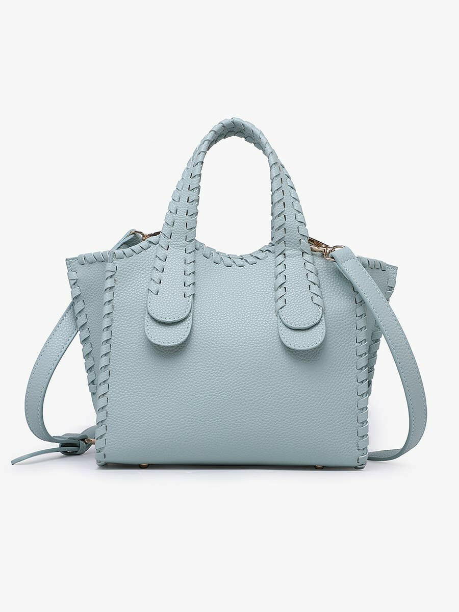 Marla Whipstitch Satchel Tote Bag-handbags-Krush Kandy, Women's Online Fashion Boutique Located in Phoenix, Arizona (Scottsdale Area)