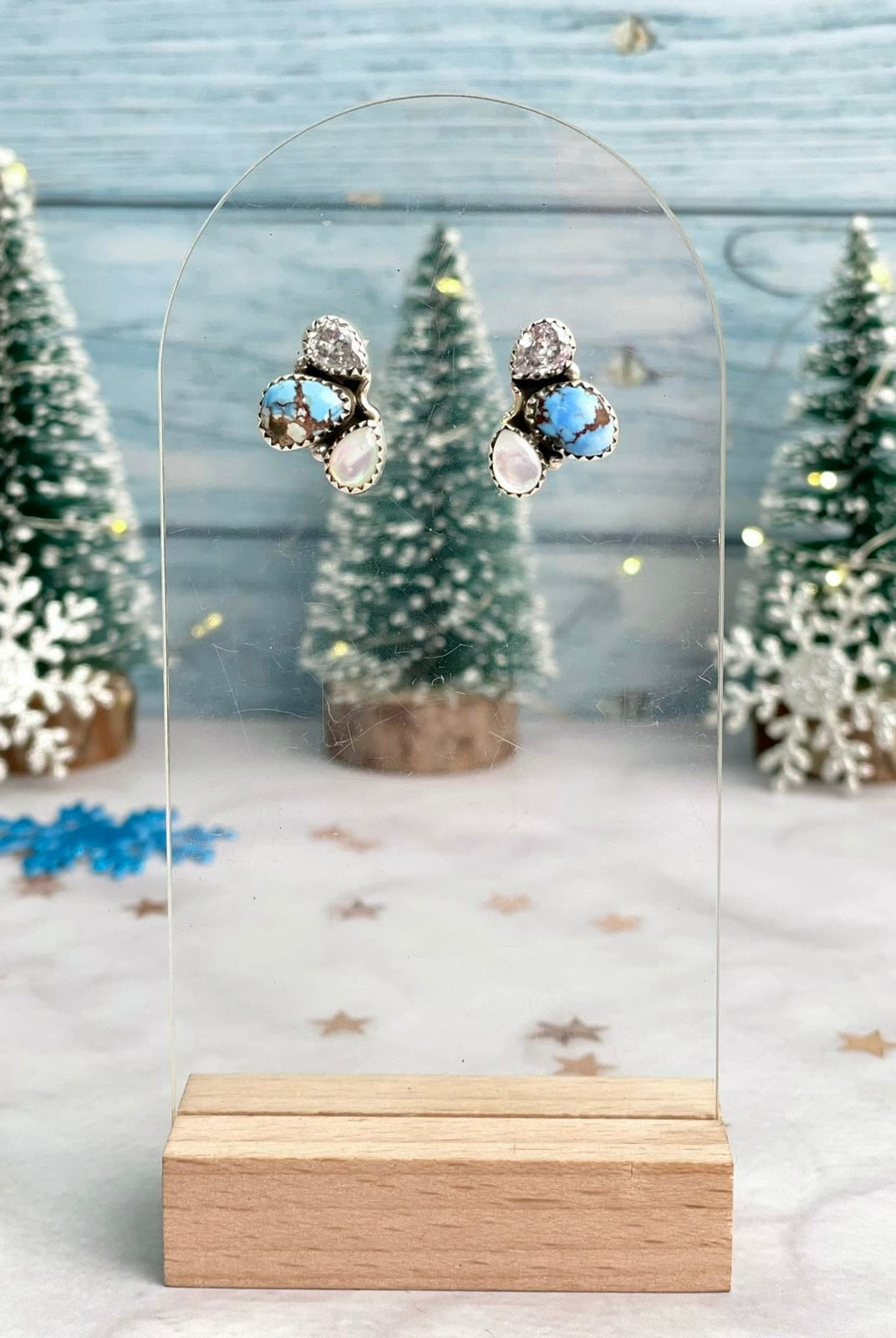 Winter Frost Pear Drop Studs-Earrings-Krush Kandy, Women's Online Fashion Boutique Located in Phoenix, Arizona (Scottsdale Area)