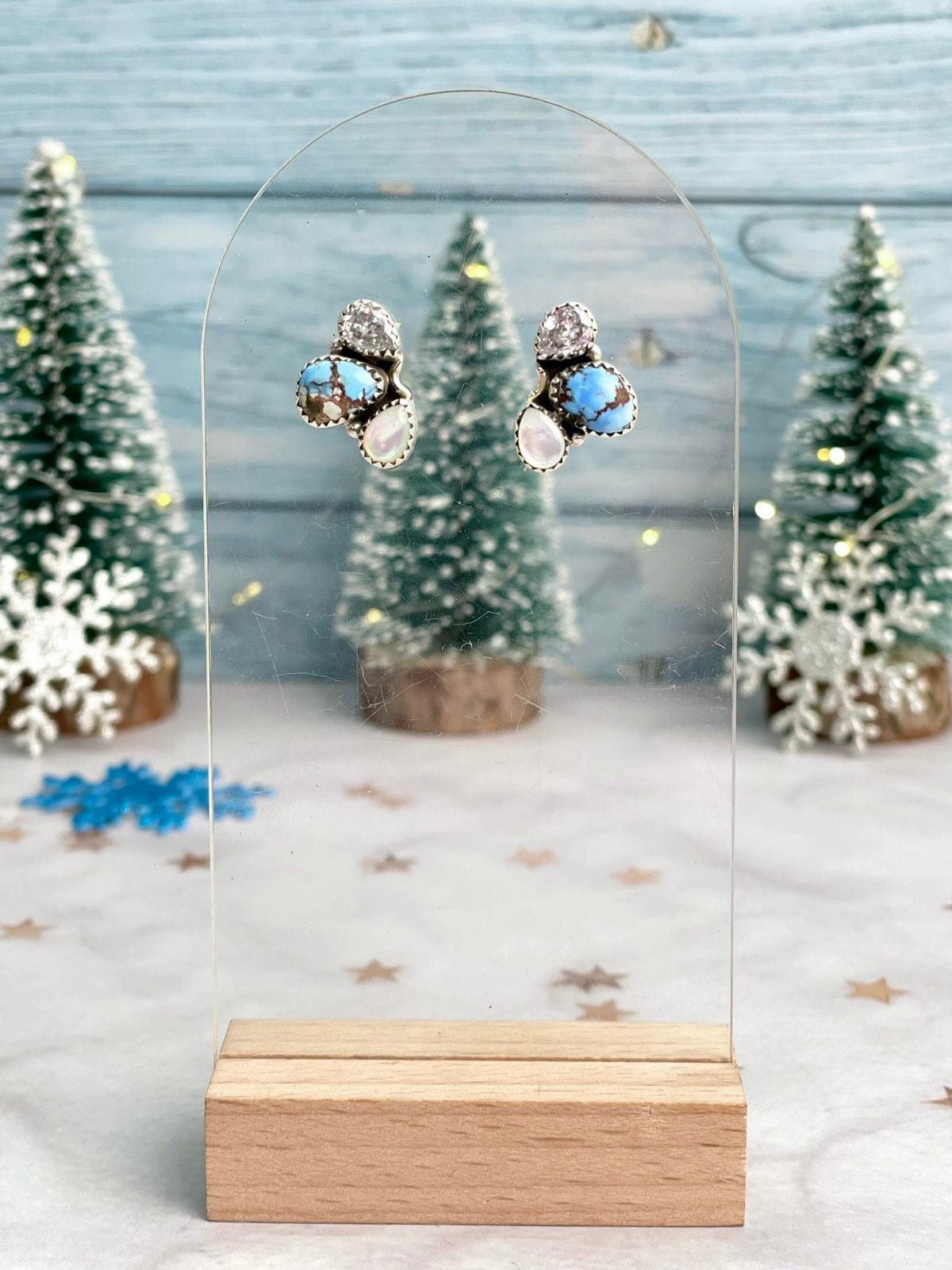 Winter Frost Pear Drop Studs-Earrings-Krush Kandy, Women's Online Fashion Boutique Located in Phoenix, Arizona (Scottsdale Area)