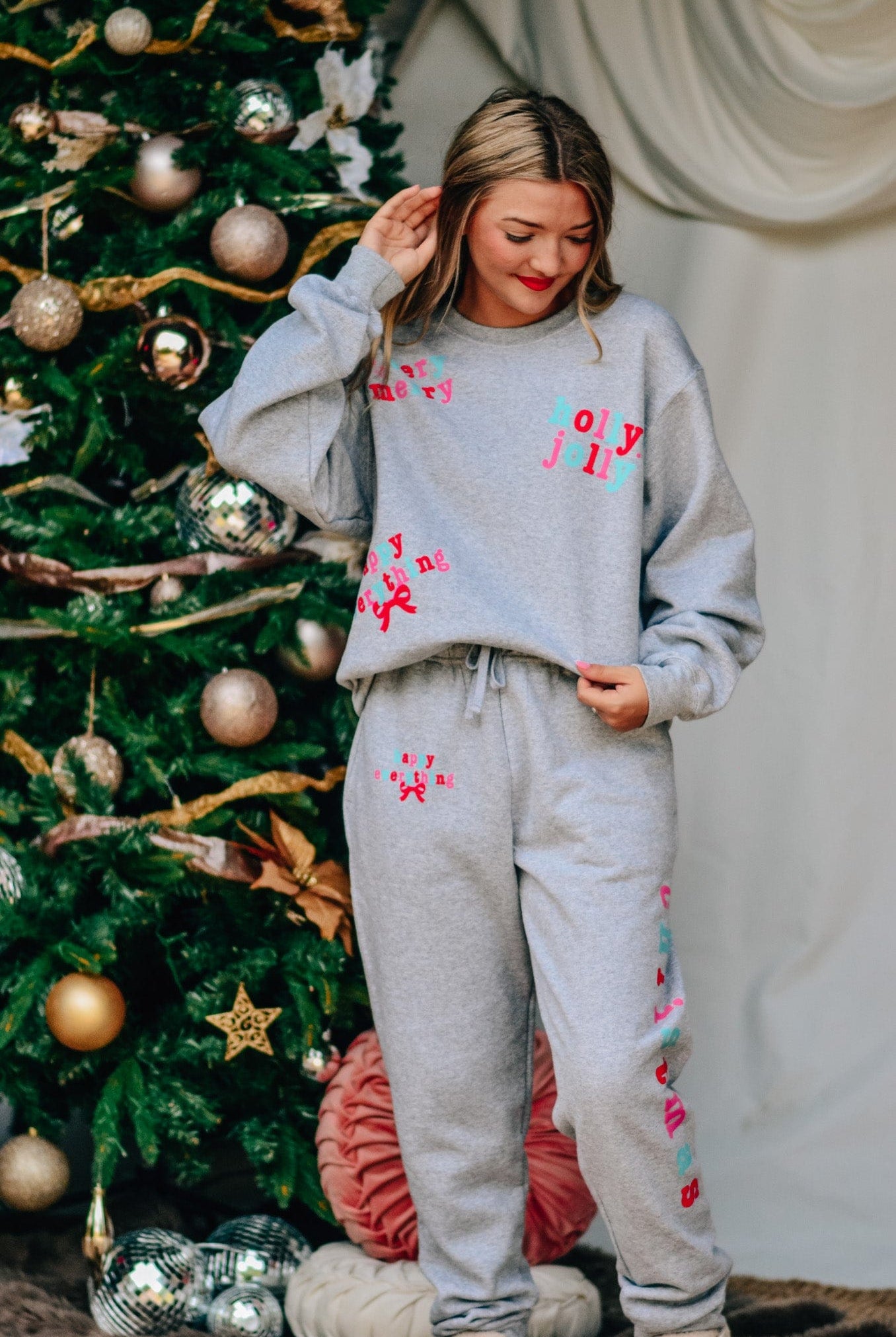 Holly Merry Everything Sweatshirt-Krush Kandy, Women's Online Fashion Boutique Located in Phoenix, Arizona (Scottsdale Area)