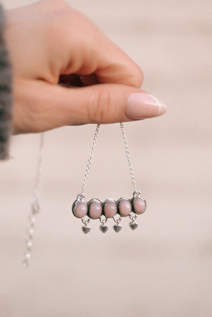 Heart's Desire Stone Necklace-Chain Necklaces-Krush Kandy, Women's Online Fashion Boutique Located in Phoenix, Arizona (Scottsdale Area)