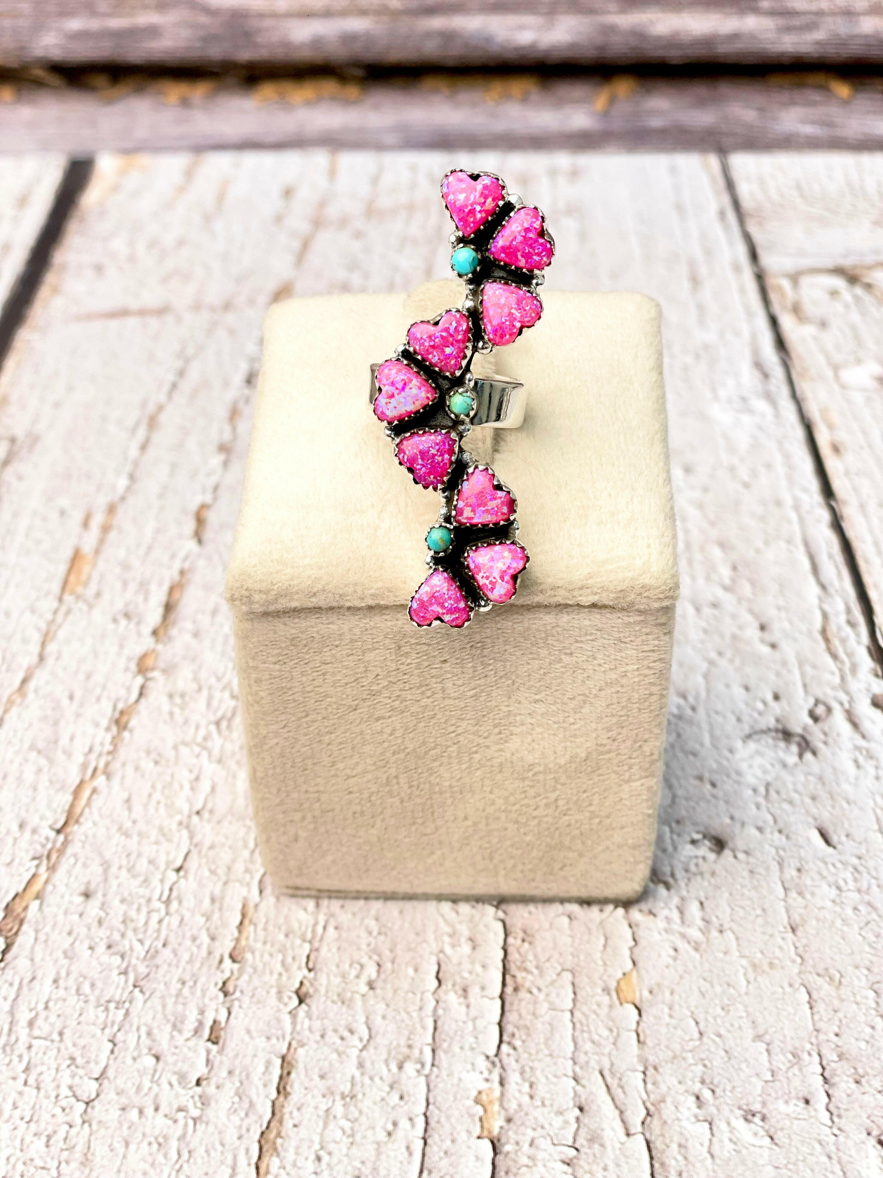 Cascading Hearts Ring MADE TO ORDER-Ring Sizers-Krush Kandy, Women's Online Fashion Boutique Located in Phoenix, Arizona (Scottsdale Area)