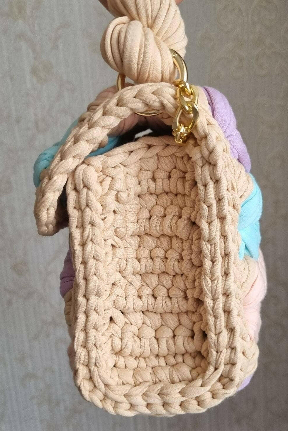 Soft Serenity Handmade Crochet Purse-handbags-Krush Kandy, Women's Online Fashion Boutique Located in Phoenix, Arizona (Scottsdale Area)