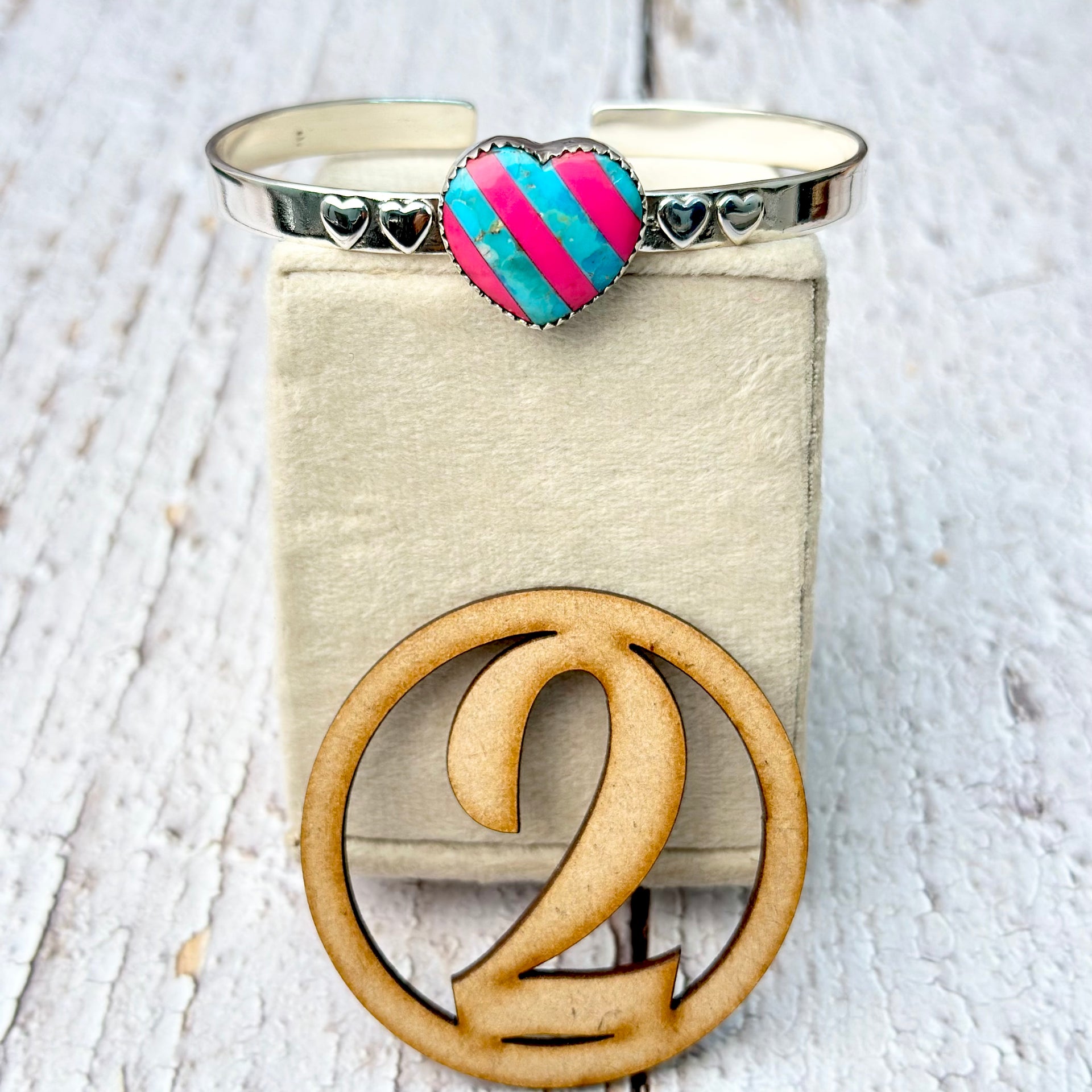 Kandy Hearts Stripe & Checkered Cuffs-Bracelets-Krush Kandy, Women's Online Fashion Boutique Located in Phoenix, Arizona (Scottsdale Area)