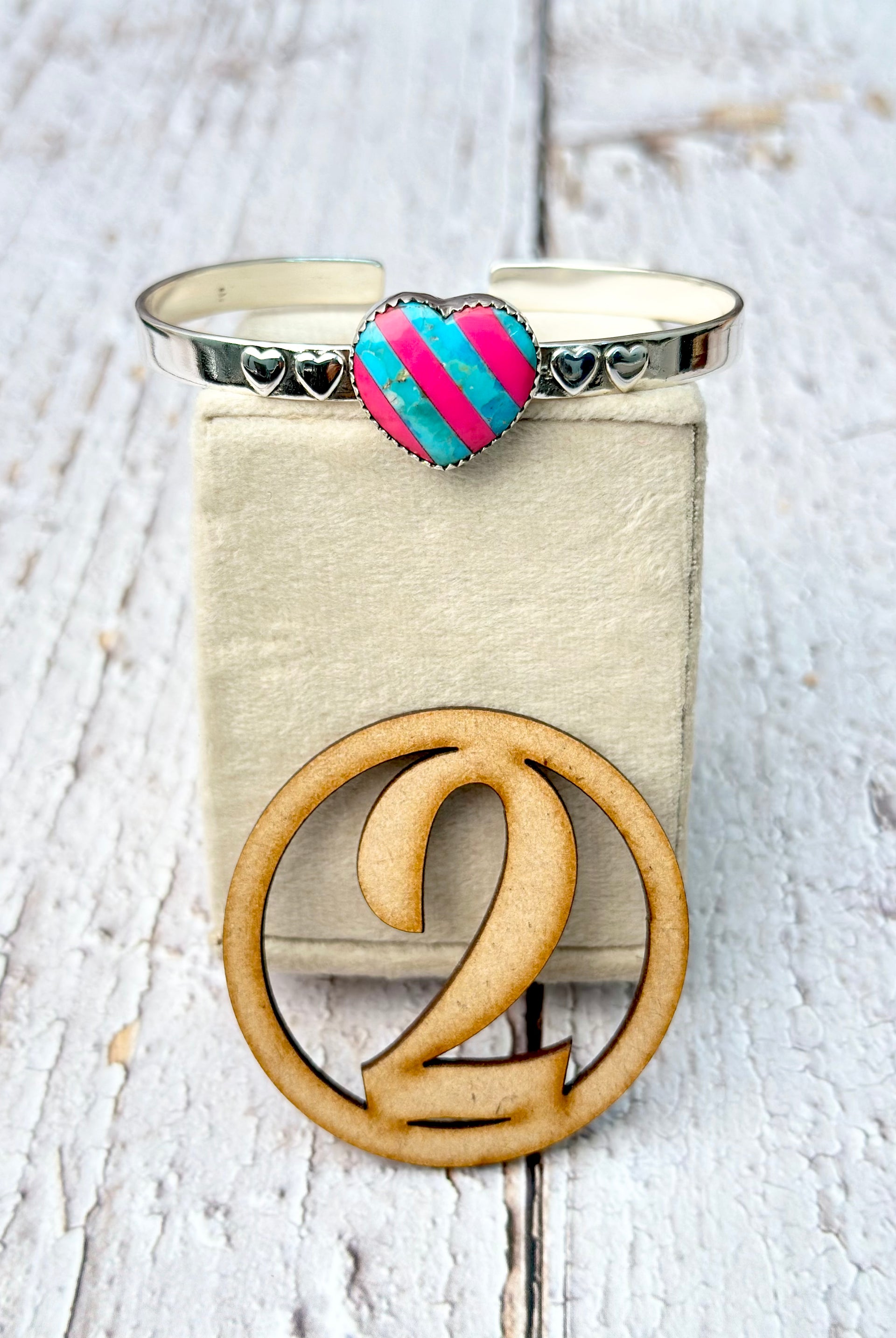 Kandy Hearts Stripe & Checkered Cuffs-Bracelets-Krush Kandy, Women's Online Fashion Boutique Located in Phoenix, Arizona (Scottsdale Area)