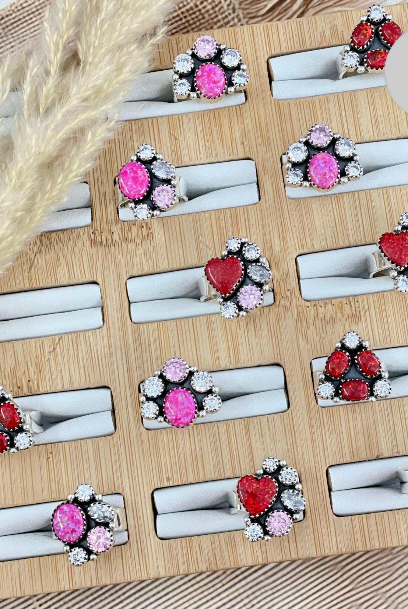 Multi Crystal Stone Rings-Rings-Krush Kandy, Women's Online Fashion Boutique Located in Phoenix, Arizona (Scottsdale Area)