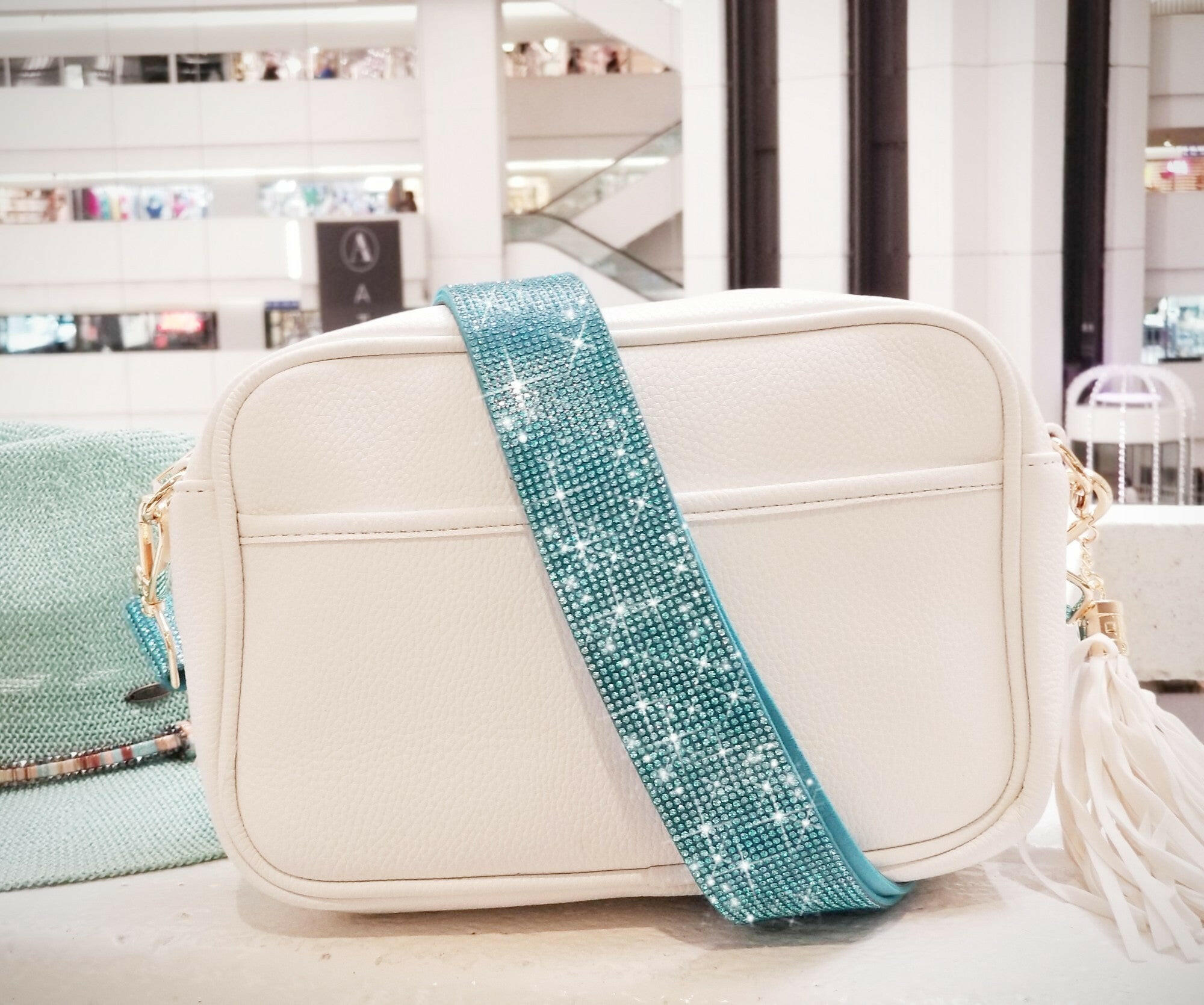 Glam Rock Rhinestone Guitar Strap-Purses & Bags-Krush Kandy, Women's Online Fashion Boutique Located in Phoenix, Arizona (Scottsdale Area)