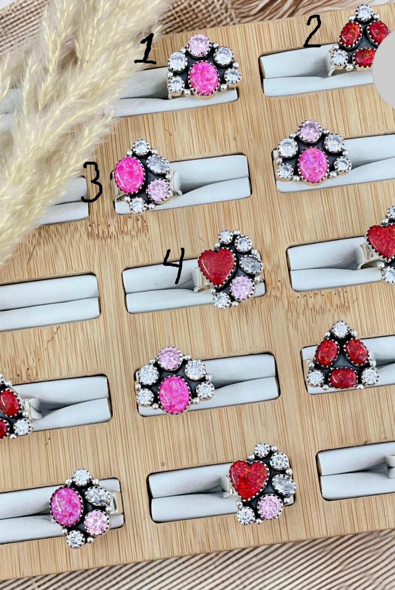 Multi Crystal Stone Rings-Rings-Krush Kandy, Women's Online Fashion Boutique Located in Phoenix, Arizona (Scottsdale Area)