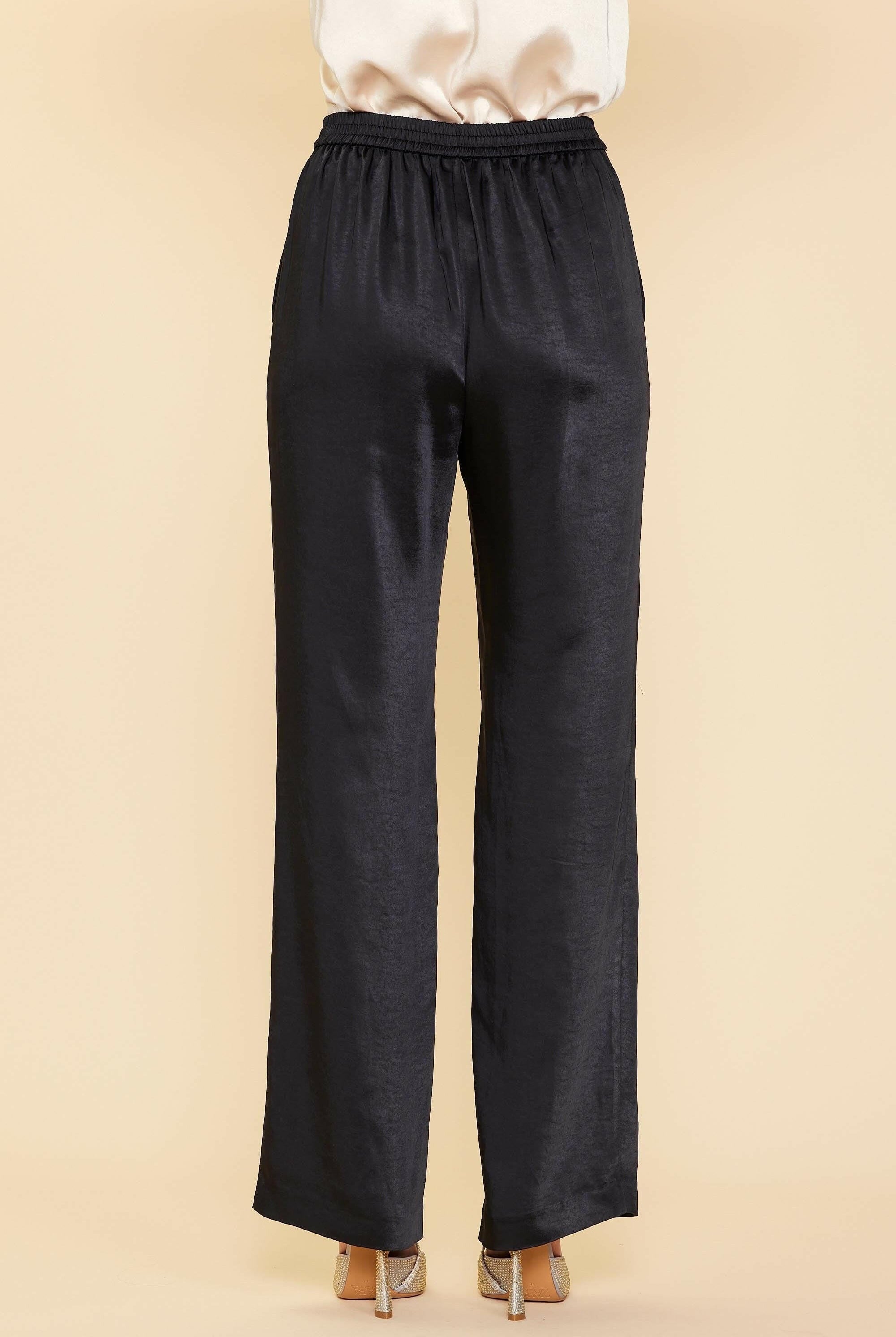 SATIN STRAIGHT LEG PANTS-PANTS-Krush Kandy, Women's Online Fashion Boutique Located in Phoenix, Arizona (Scottsdale Area)