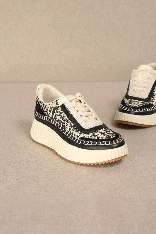 Dolea - Loop Woven Platform Sneakers-Sneakers-Krush Kandy, Women's Online Fashion Boutique Located in Phoenix, Arizona (Scottsdale Area)