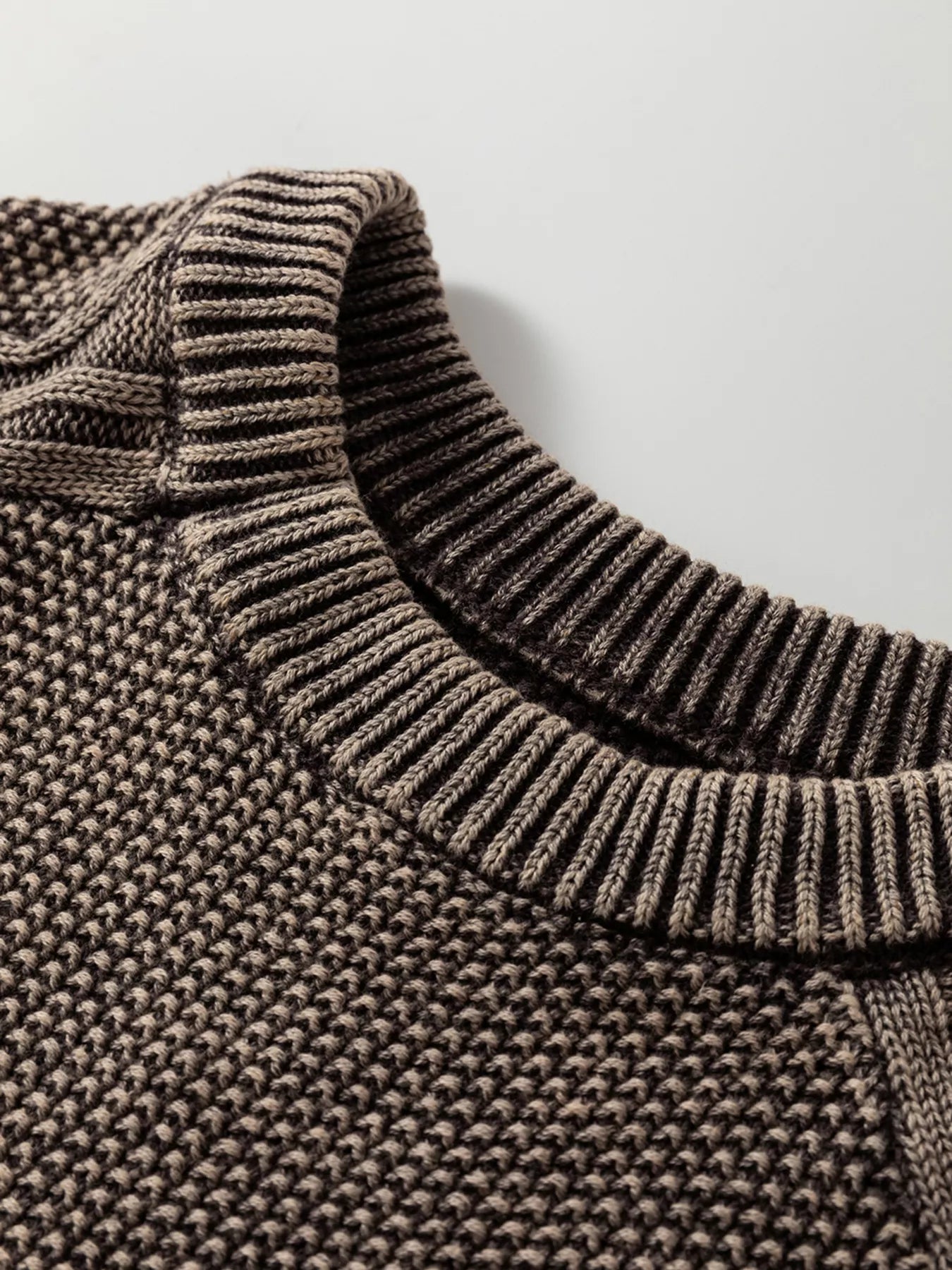 Contrast Cable Knit Sleeve Casual Sweater-Sweaters-Krush Kandy, Women's Online Fashion Boutique Located in Phoenix, Arizona (Scottsdale Area)