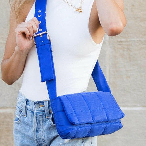 Selma Foldover Puffer Crossbody-Purses & Bags-Krush Kandy, Women's Online Fashion Boutique Located in Phoenix, Arizona (Scottsdale Area)