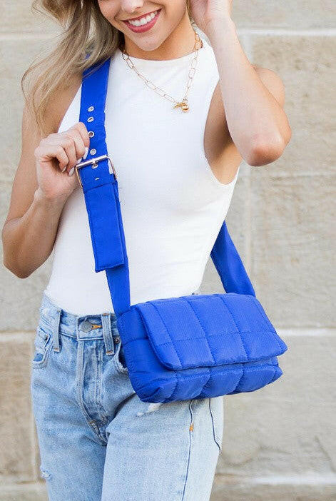 Selma Foldover Puffer Crossbody-Purses & Bags-Krush Kandy, Women's Online Fashion Boutique Located in Phoenix, Arizona (Scottsdale Area)