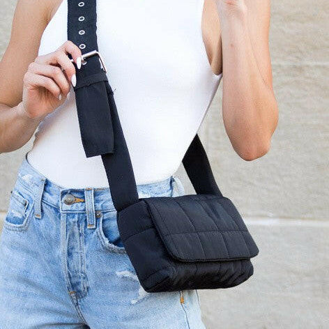 Selma Foldover Puffer Crossbody-Purses & Bags-Krush Kandy, Women's Online Fashion Boutique Located in Phoenix, Arizona (Scottsdale Area)