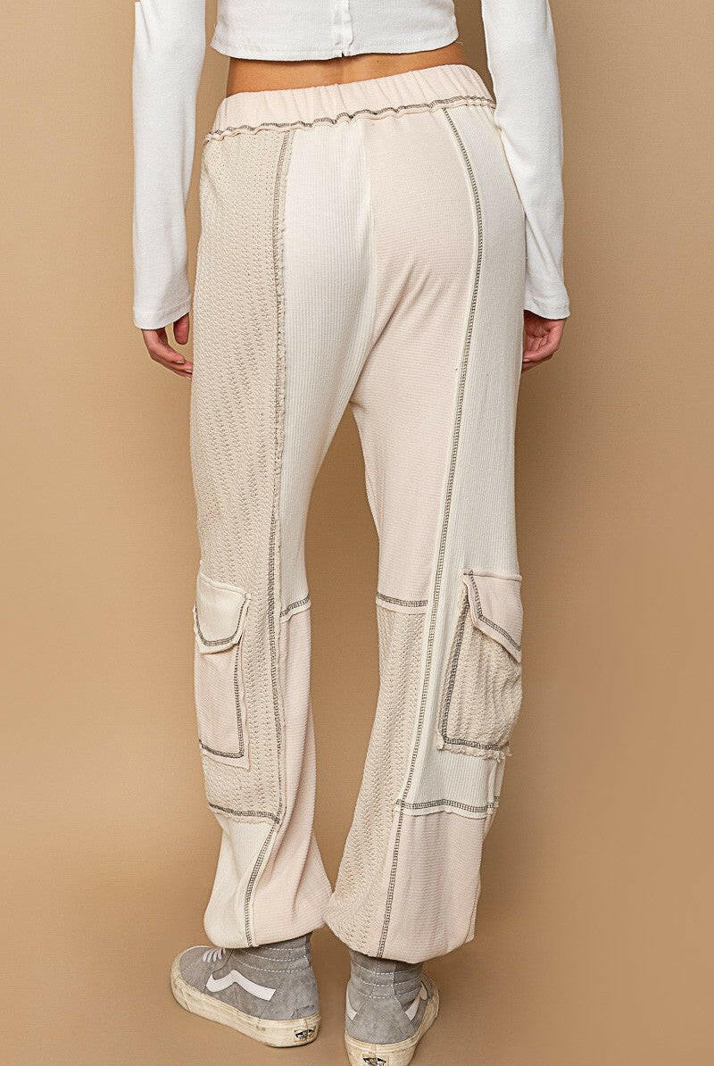 Color Block Pocket Knit Joggers-Joggers-Krush Kandy, Women's Online Fashion Boutique Located in Phoenix, Arizona (Scottsdale Area)