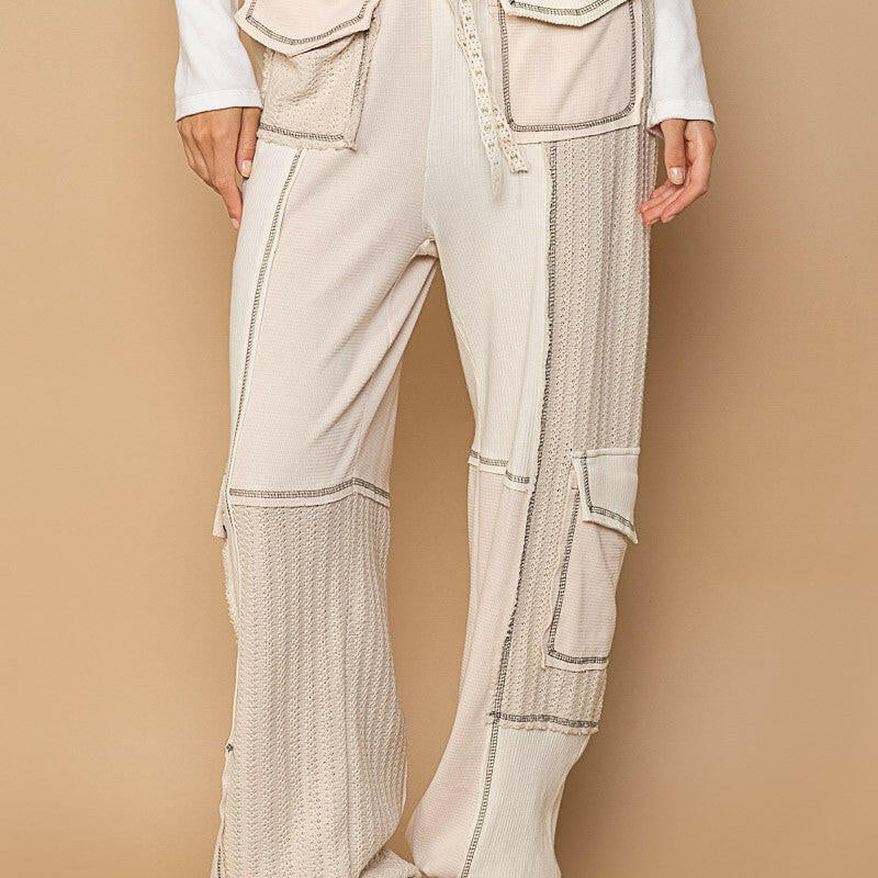 Color Block Pocket Knit Joggers-Joggers-Krush Kandy, Women's Online Fashion Boutique Located in Phoenix, Arizona (Scottsdale Area)