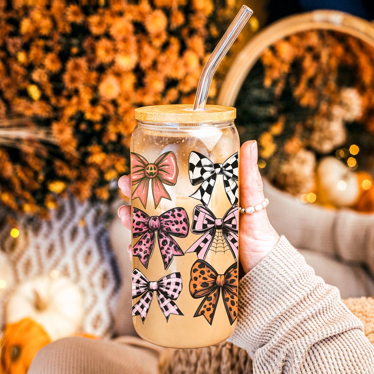 Cutest Halloween Fall Glass Cup | 20oz-Accessories-Krush Kandy, Women's Online Fashion Boutique Located in Phoenix, Arizona (Scottsdale Area)