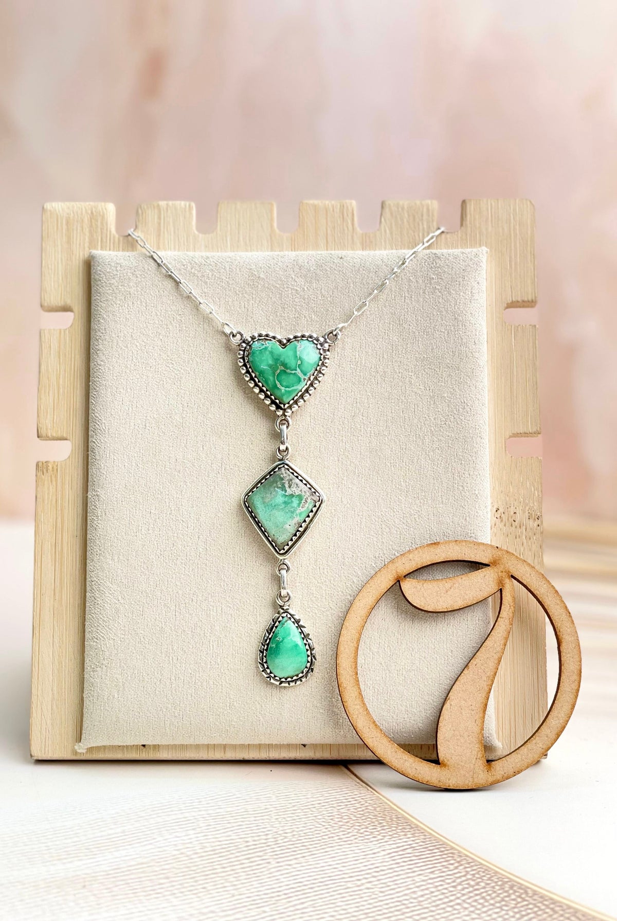 Australian Varascite Lariat Necklace Sno 15-Necklaces-Krush Kandy, Women's Online Fashion Boutique Located in Phoenix, Arizona (Scottsdale Area)