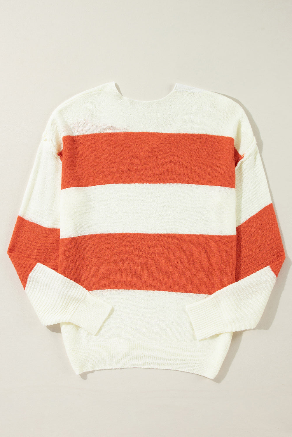 Harvest Stripe V-Neck Sweater-Sweaters-Krush Kandy, Women's Online Fashion Boutique Located in Phoenix, Arizona (Scottsdale Area)