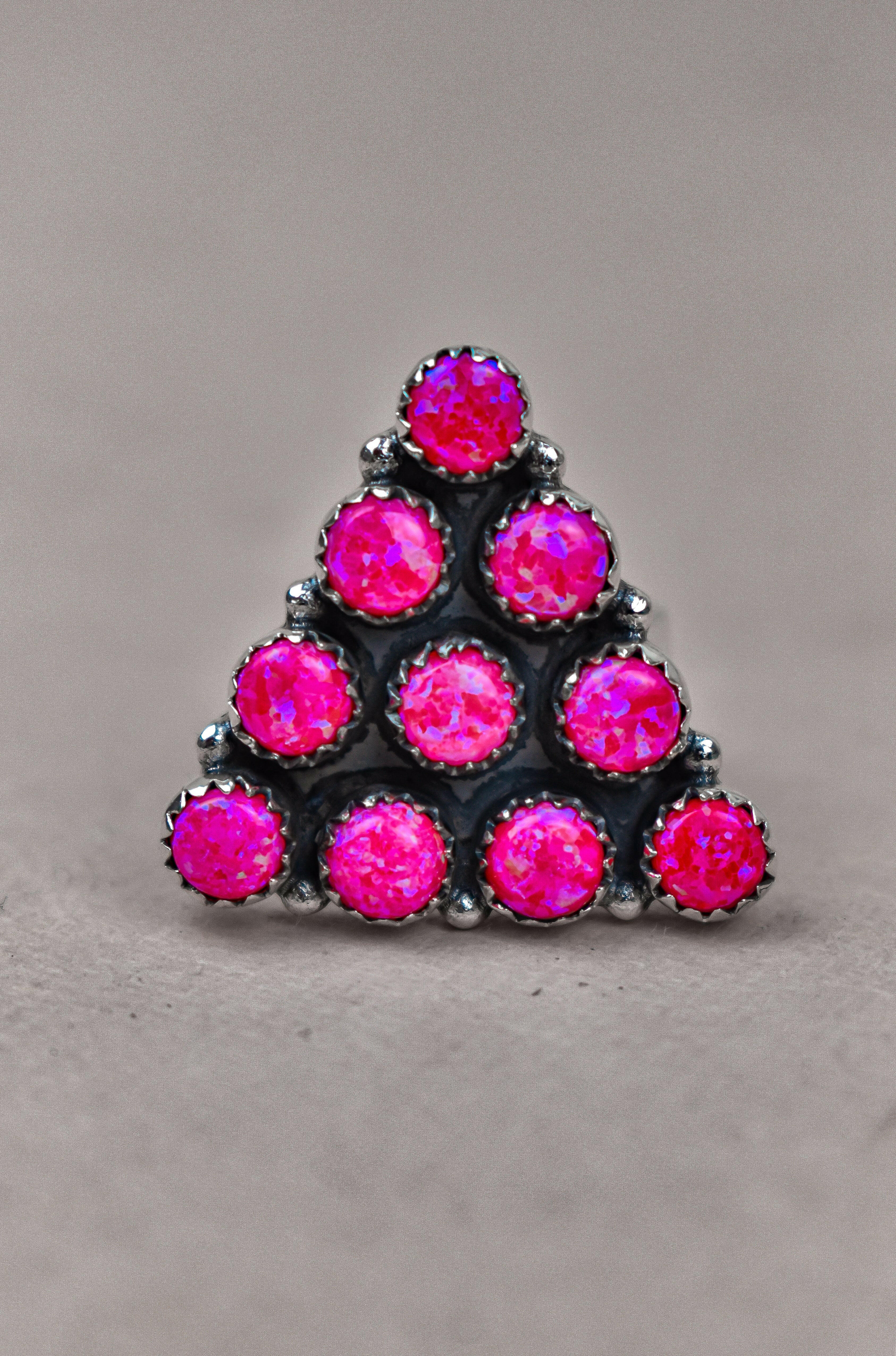 Pyramid Prism Gemstone Ring-Cluster Rings-Krush Kandy, Women's Online Fashion Boutique Located in Phoenix, Arizona (Scottsdale Area)