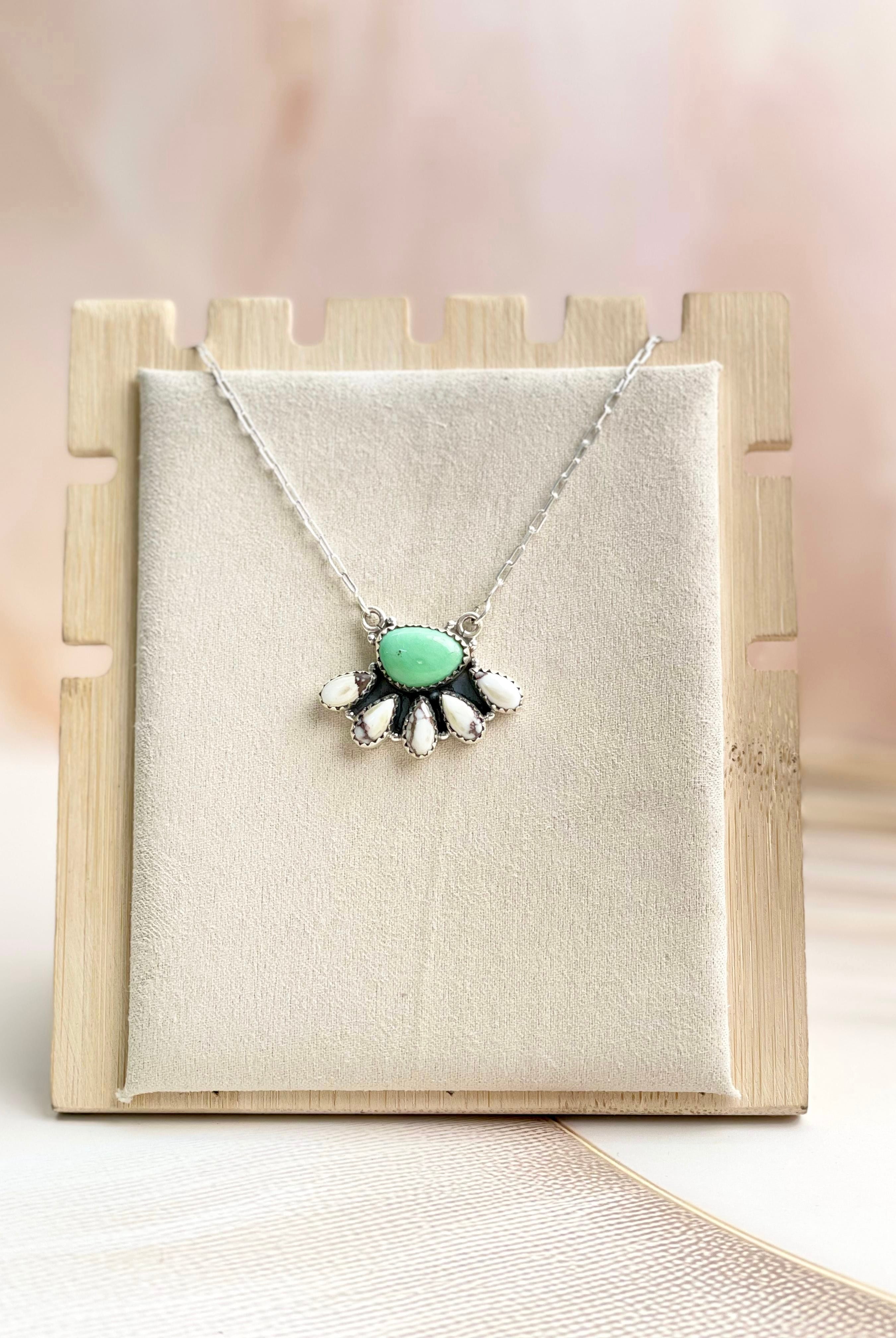 Wild Horse & Varascite Necklace Sno 7-Necklaces-Krush Kandy, Women's Online Fashion Boutique Located in Phoenix, Arizona (Scottsdale Area)