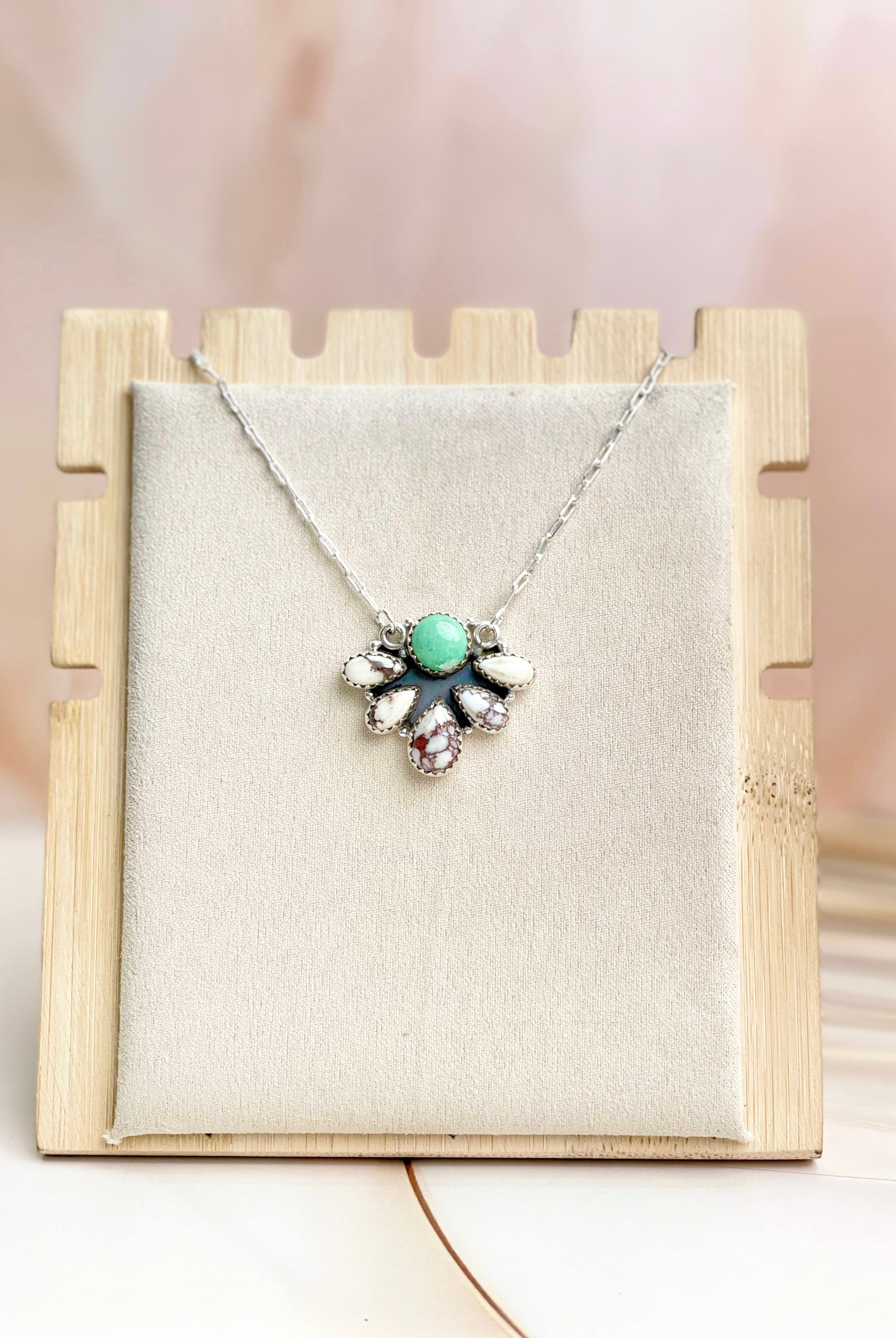 Wild Horse & Varascite Necklace Sno 8-Necklaces-Krush Kandy, Women's Online Fashion Boutique Located in Phoenix, Arizona (Scottsdale Area)