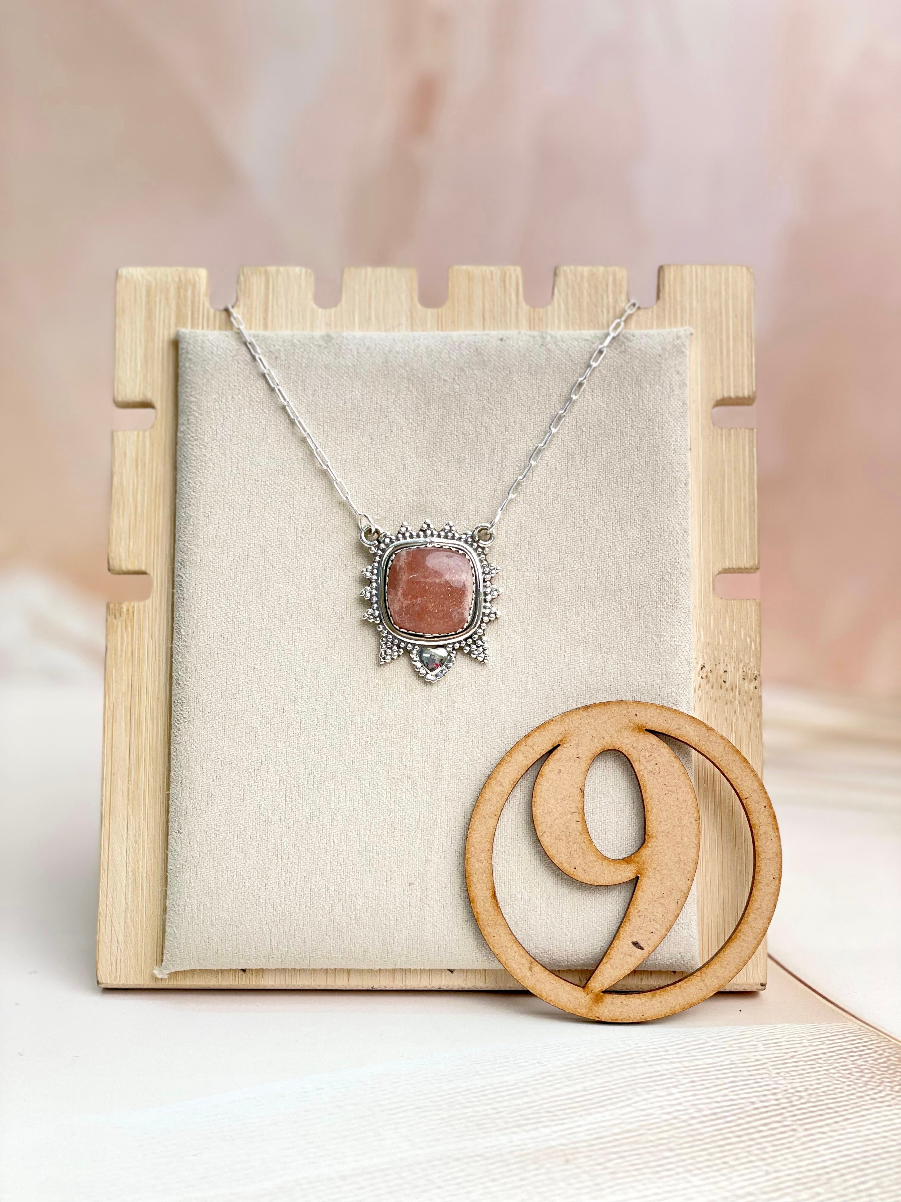 Sunstone Slab Necklace sno 32-Necklaces-Krush Kandy, Women's Online Fashion Boutique Located in Phoenix, Arizona (Scottsdale Area)
