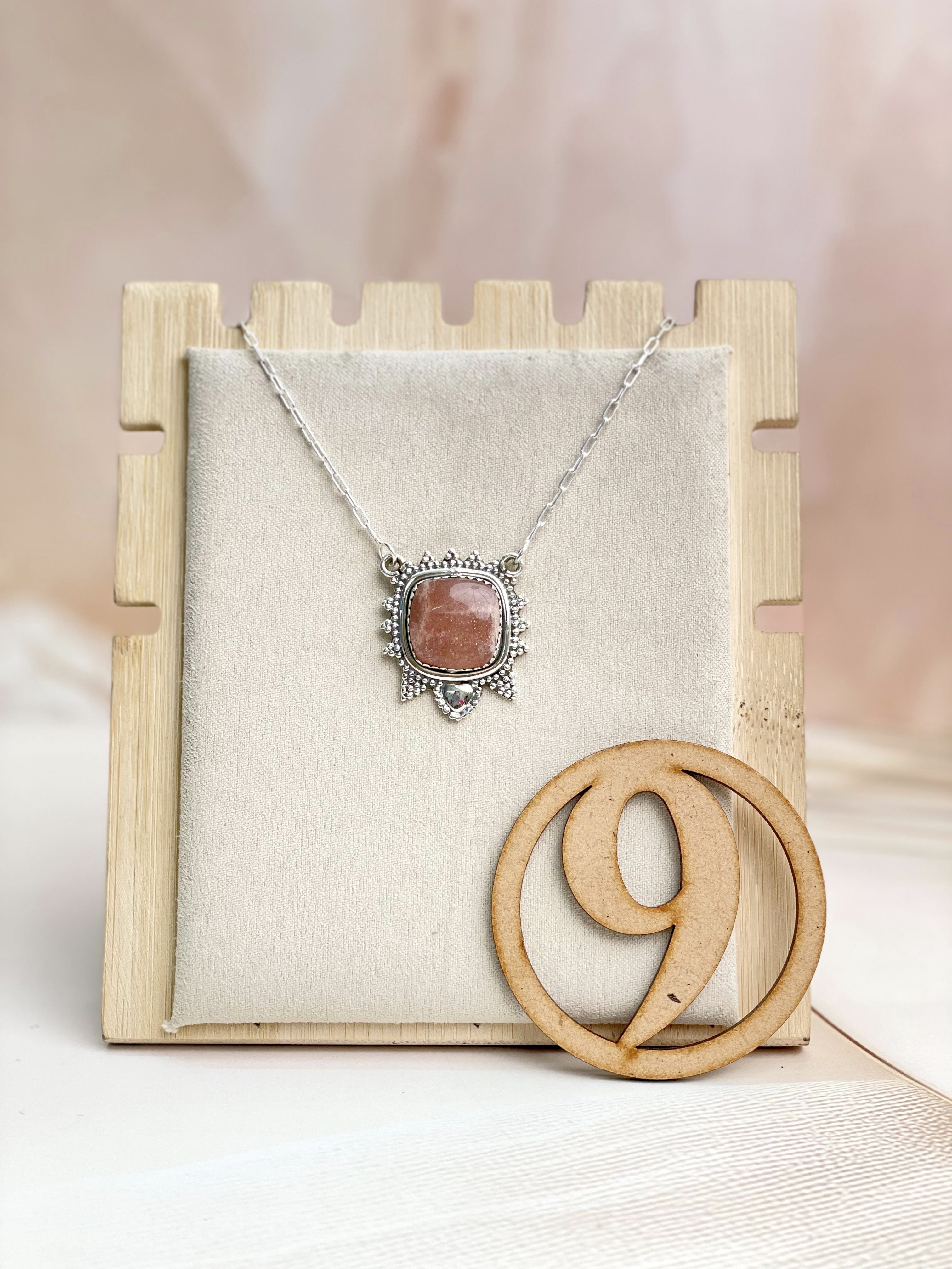 Sunstone Slab Necklace sno 32-Necklaces-Krush Kandy, Women's Online Fashion Boutique Located in Phoenix, Arizona (Scottsdale Area)