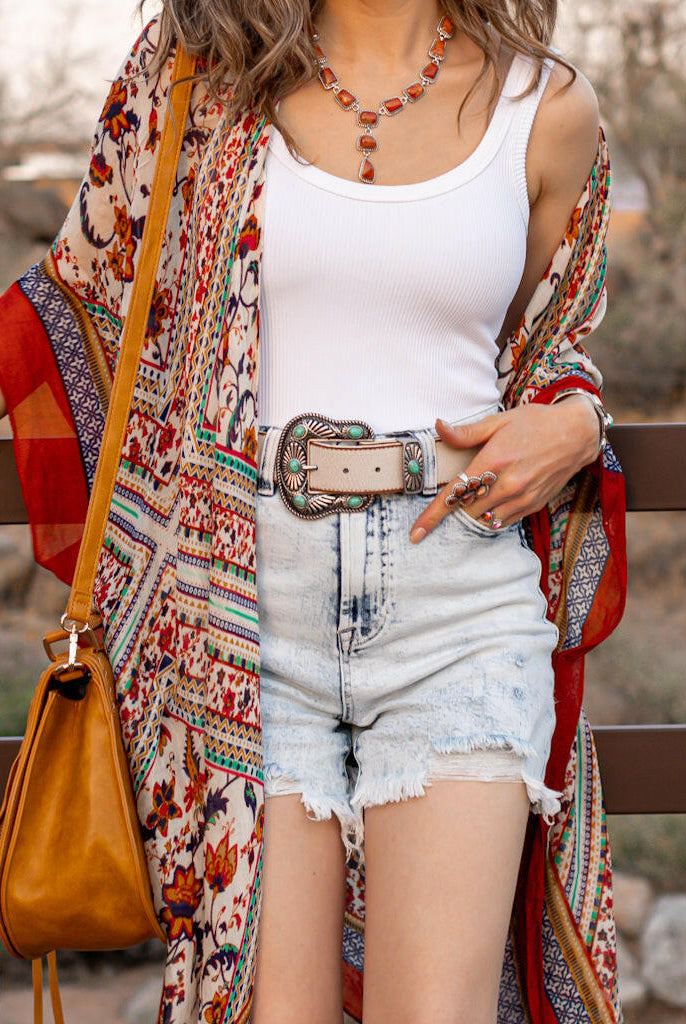 Bohemian Diamond Tassel Kimono-Kimonos-Krush Kandy, Women's Online Fashion Boutique Located in Phoenix, Arizona (Scottsdale Area)