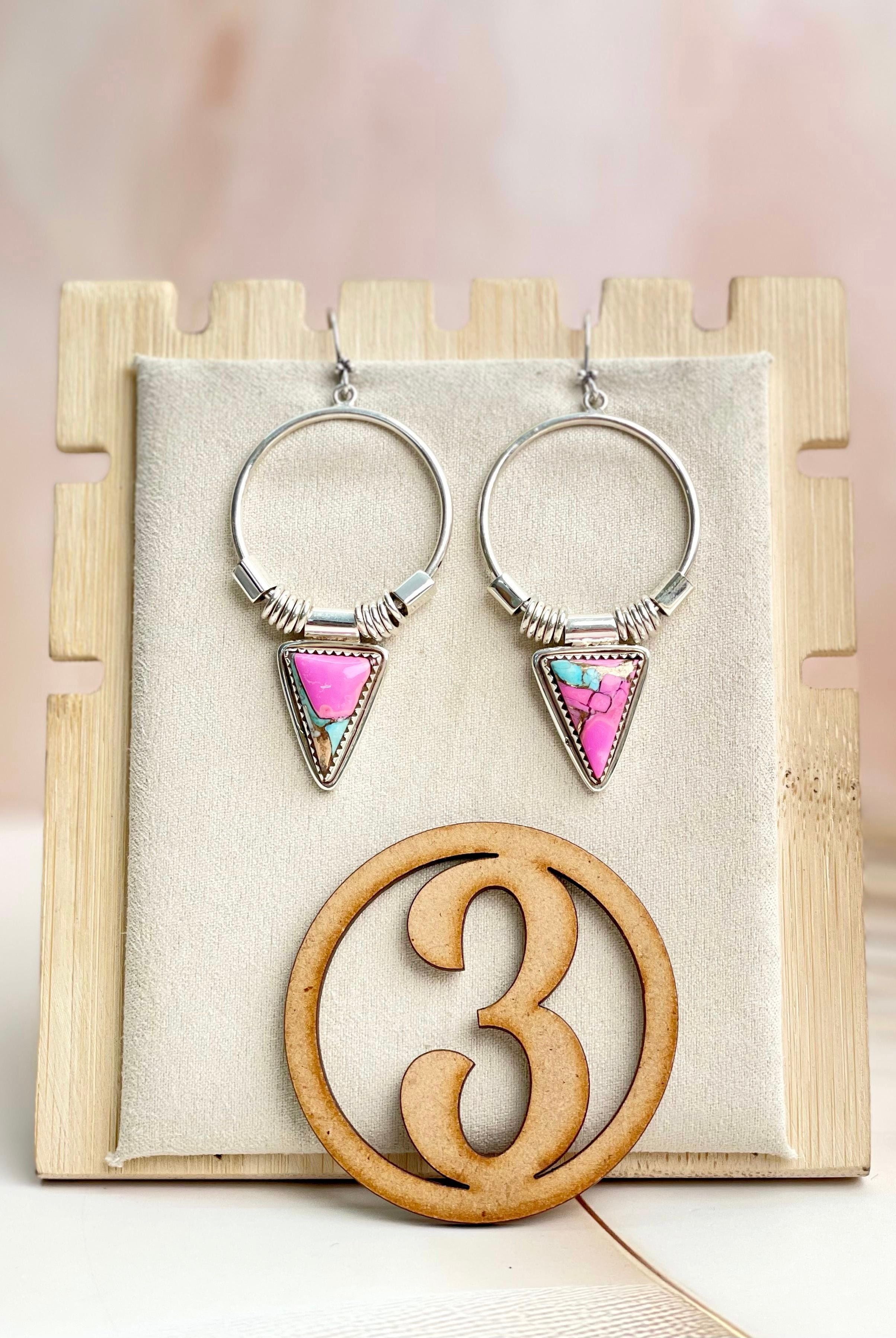 Southwest Triad Hoops sno 16-Earrings-Krush Kandy, Women's Online Fashion Boutique Located in Phoenix, Arizona (Scottsdale Area)