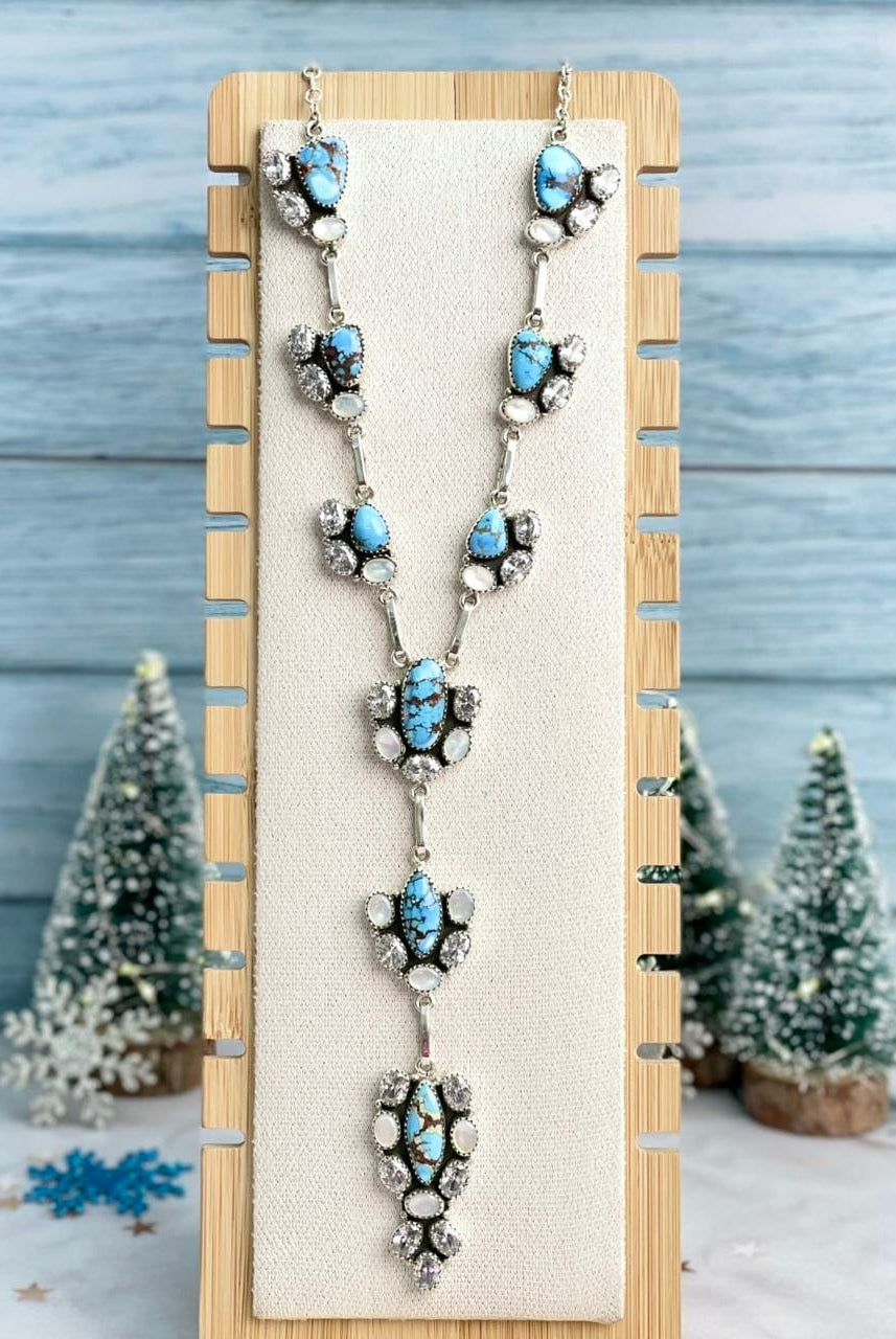 Winter Frost Golden Hills Statement Necklace-Necklaces-Krush Kandy, Women's Online Fashion Boutique Located in Phoenix, Arizona (Scottsdale Area)