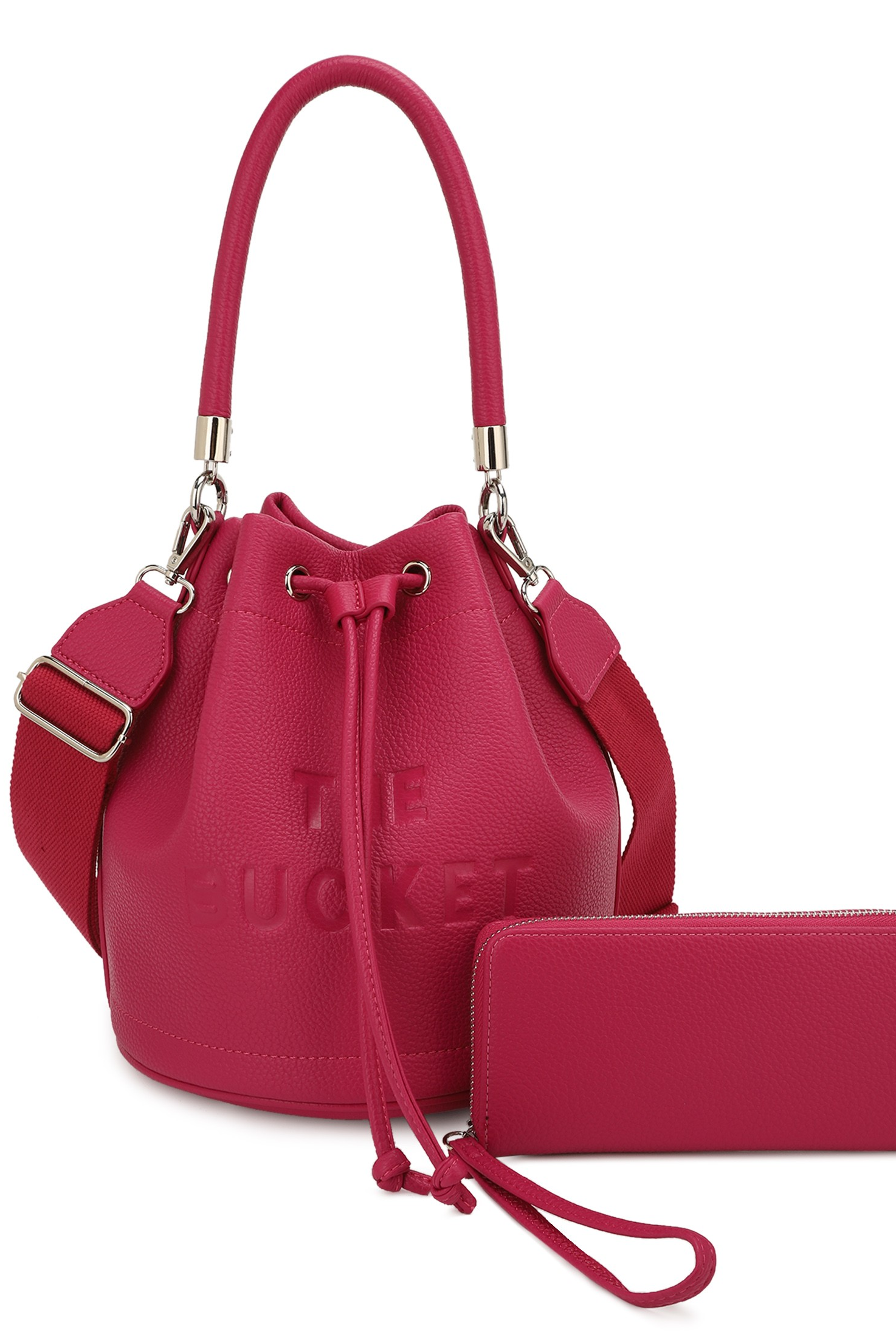 Love Always Bucket Shoulder Bag Set-Purses & Bags-Krush Kandy, Women's Online Fashion Boutique Located in Phoenix, Arizona (Scottsdale Area)