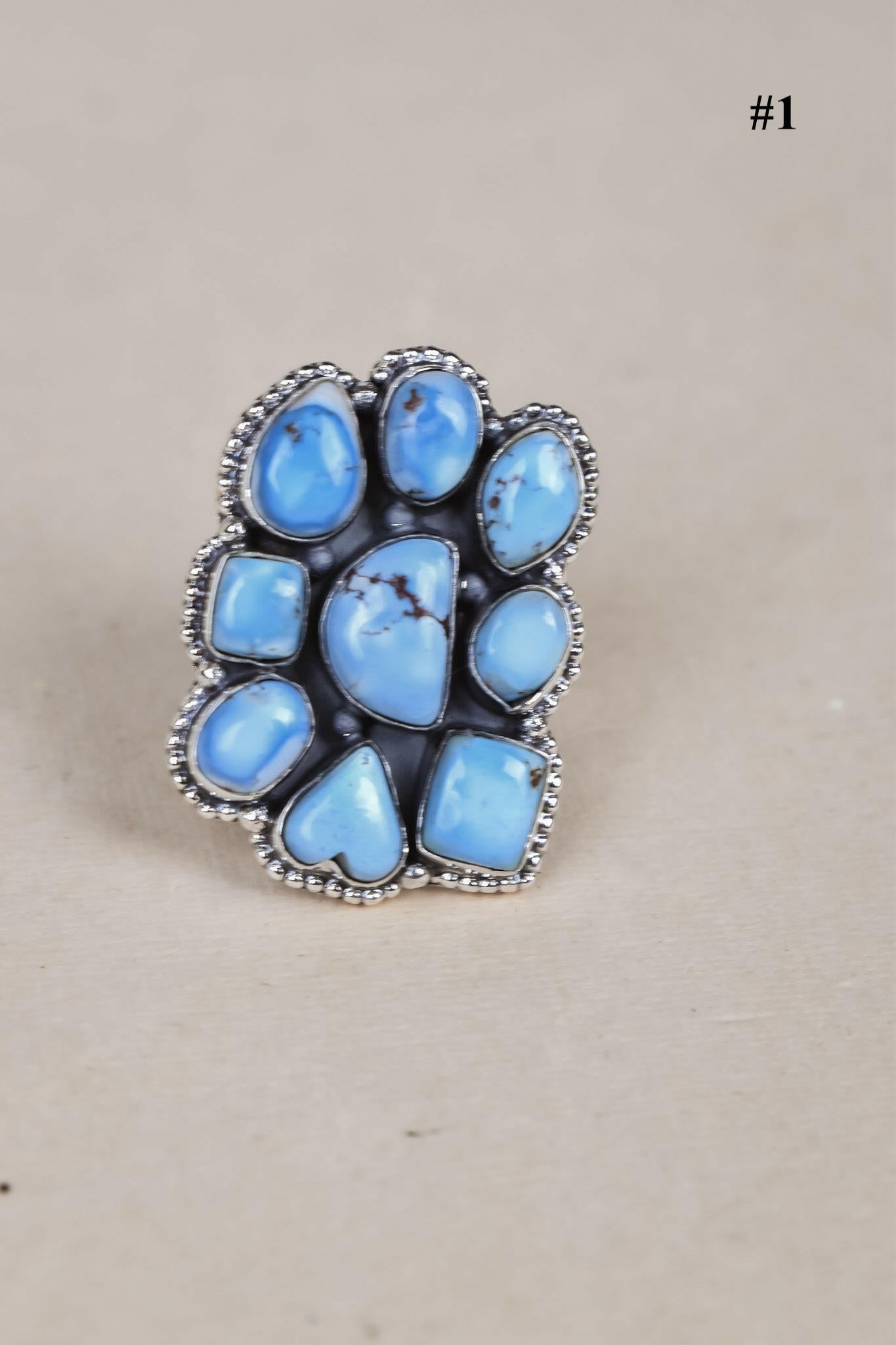 Golden Hills Chunky Cluster Sterling Silver Rings-Cluster Rings-Krush Kandy, Women's Online Fashion Boutique Located in Phoenix, Arizona (Scottsdale Area)