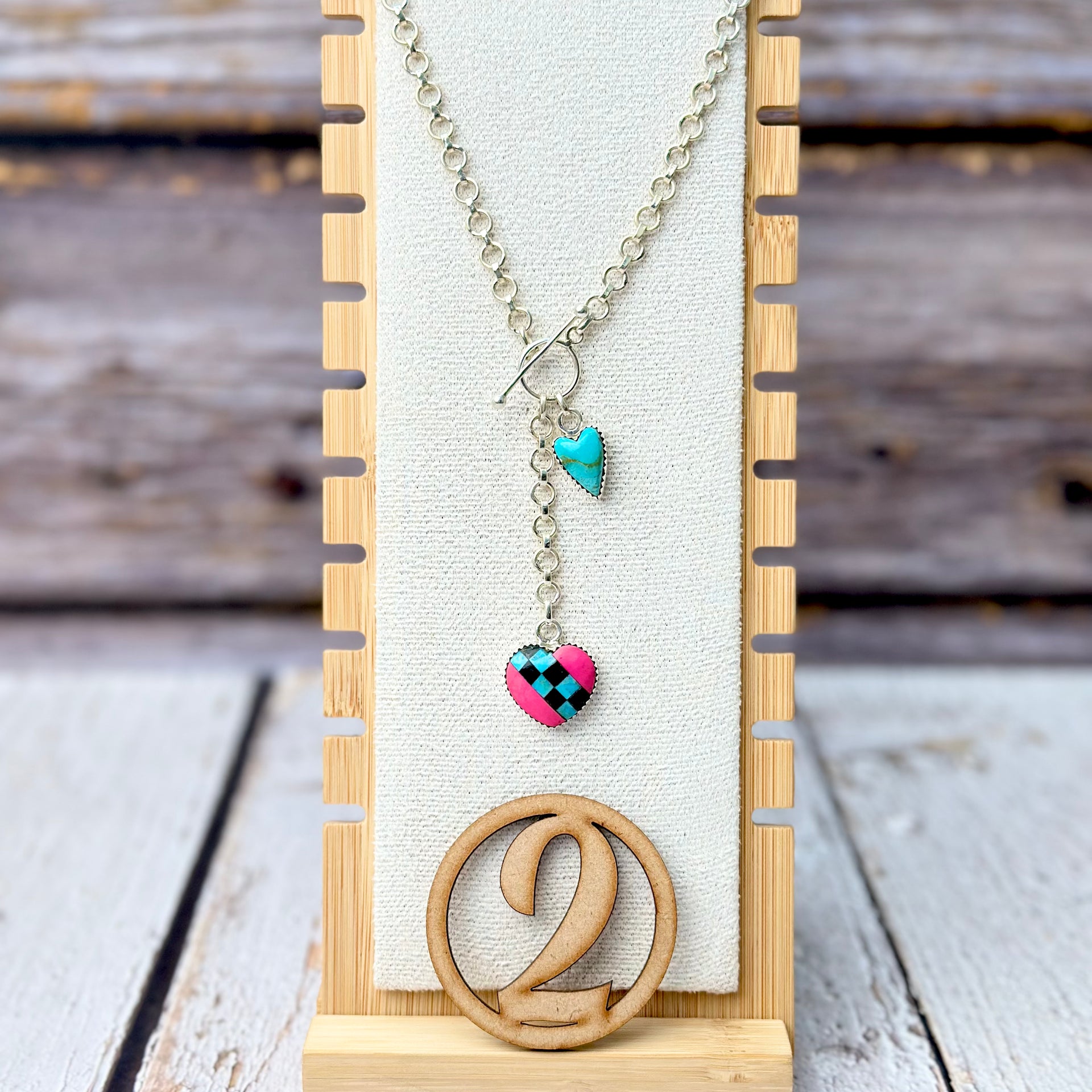 Way To Your Heart Checkered & Stripe Necklaces-Necklaces-Krush Kandy, Women's Online Fashion Boutique Located in Phoenix, Arizona (Scottsdale Area)