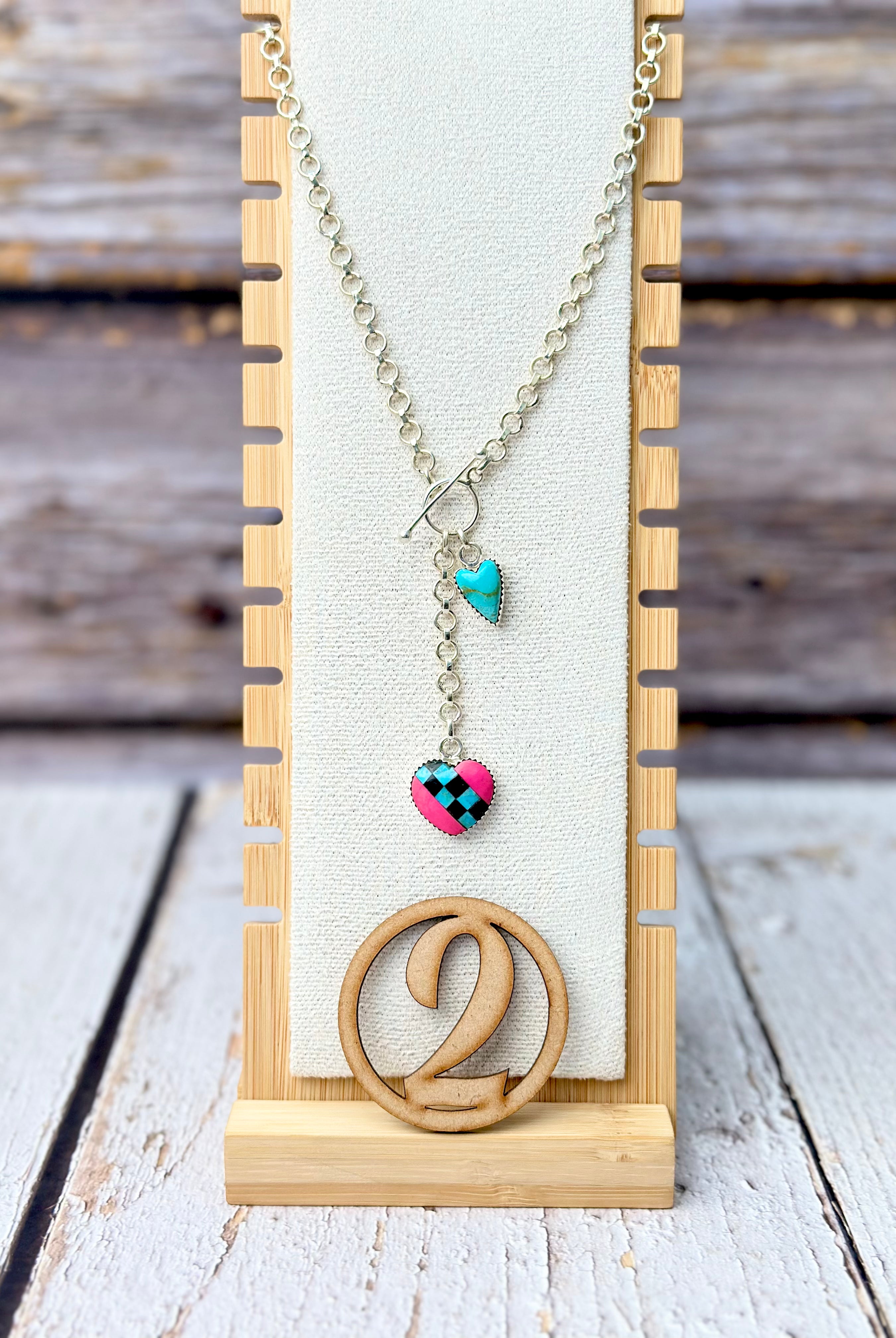 Way To Your Heart Checkered & Stripe Necklaces-Necklaces-Krush Kandy, Women's Online Fashion Boutique Located in Phoenix, Arizona (Scottsdale Area)