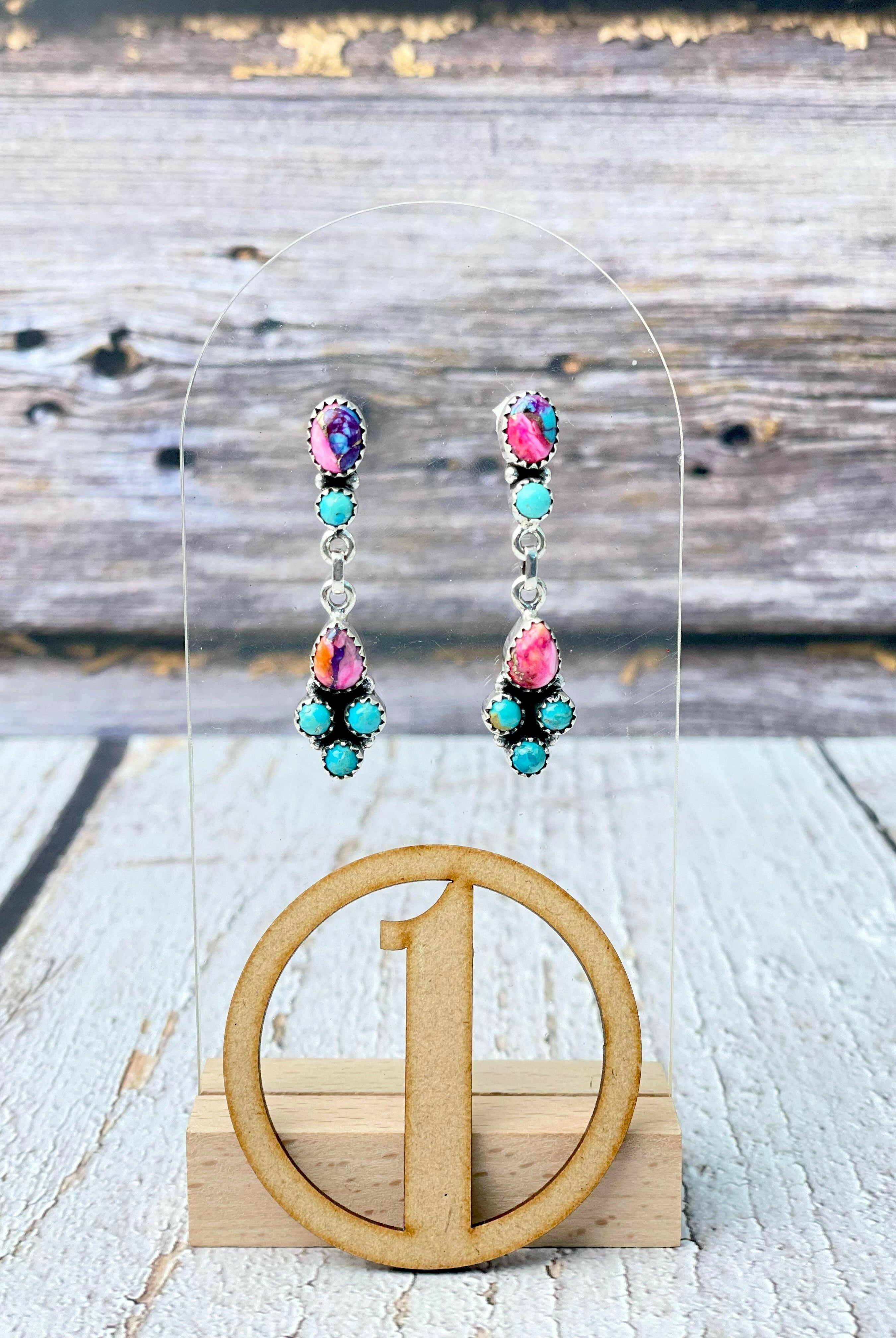 Enya's Delight Stone Earrings-Earrings-Krush Kandy, Women's Online Fashion Boutique Located in Phoenix, Arizona (Scottsdale Area)