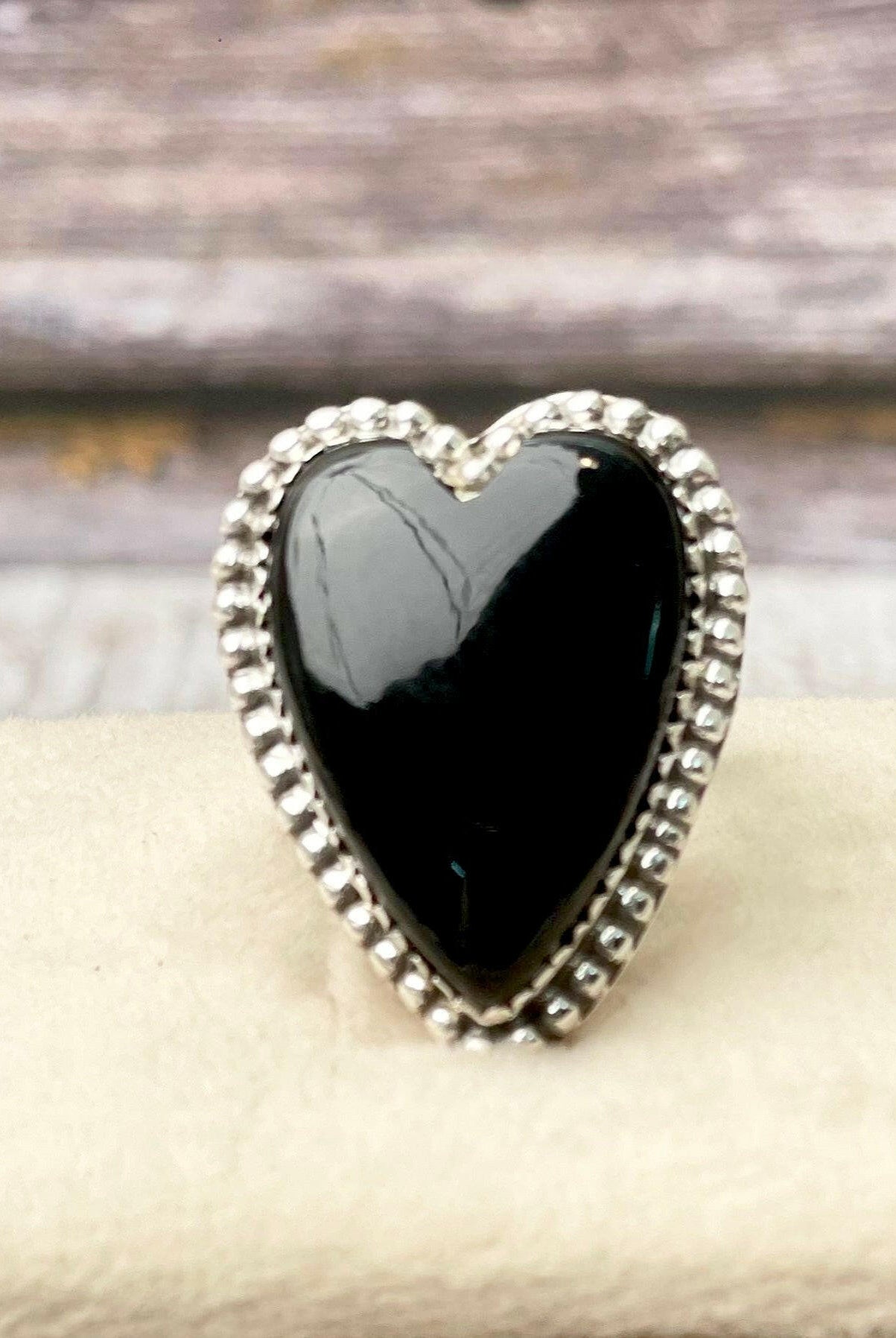 Long Heart Sterling Silver Ring MADE TO ORDER-Statement Rings-Krush Kandy, Women's Online Fashion Boutique Located in Phoenix, Arizona (Scottsdale Area)