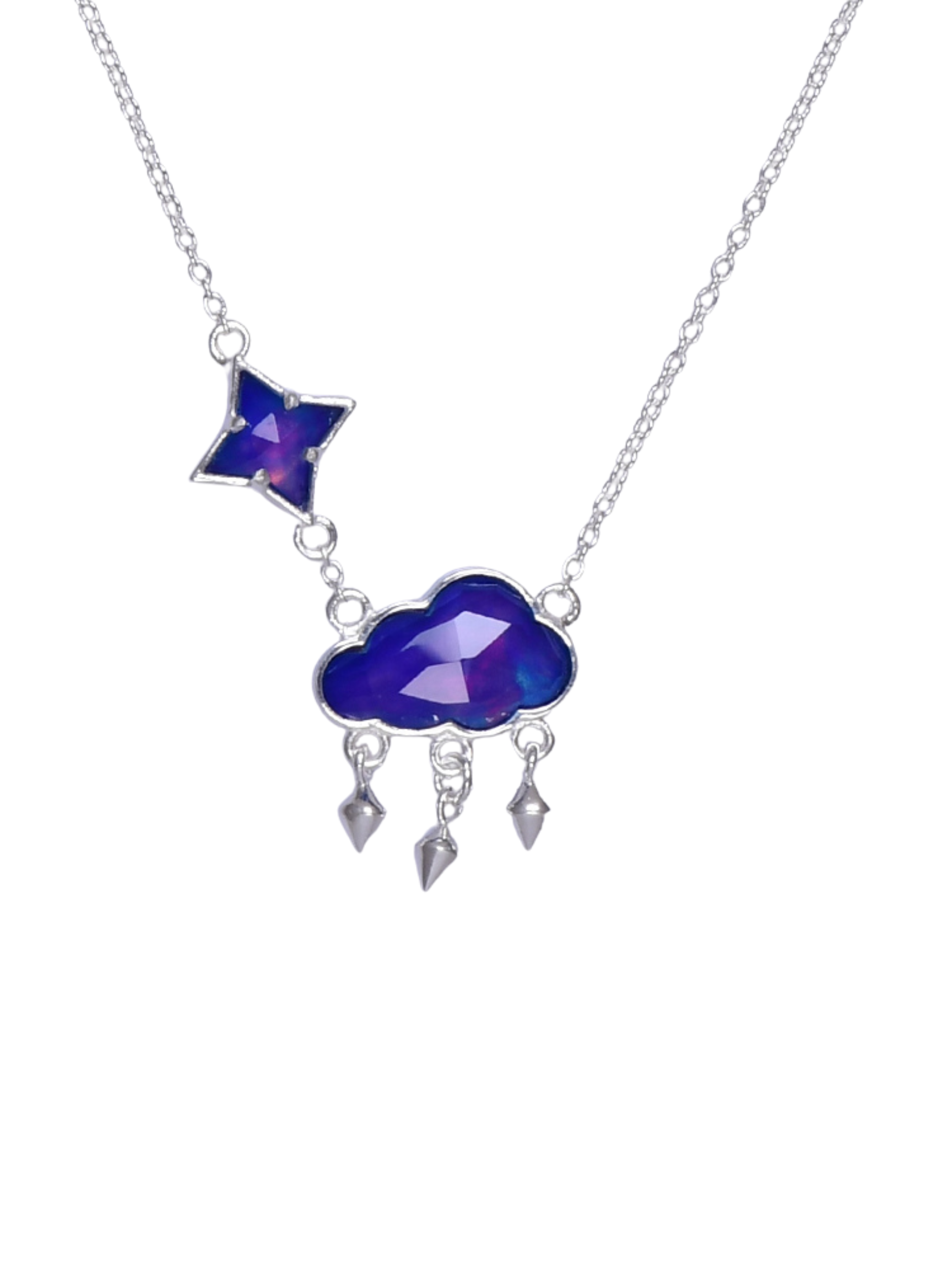 In The Clouds Stone Necklace-Necklaces-Krush Kandy, Women's Online Fashion Boutique Located in Phoenix, Arizona (Scottsdale Area)