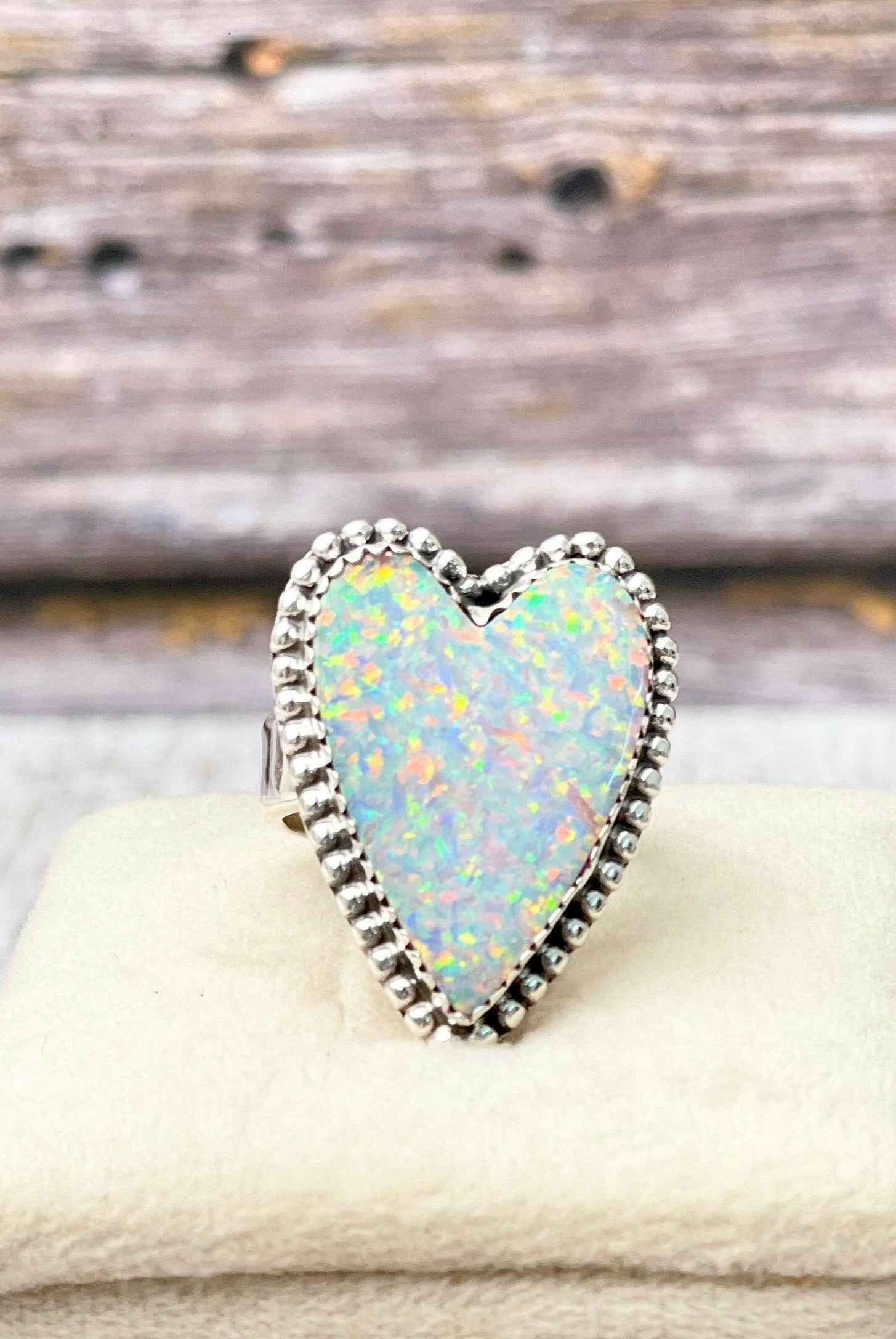 Long Heart Sterling Silver Ring MADE TO ORDER-Statement Rings-Krush Kandy, Women's Online Fashion Boutique Located in Phoenix, Arizona (Scottsdale Area)