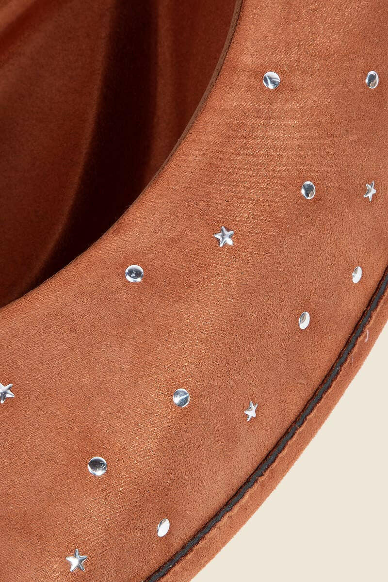 Studded Star Brim Cowboy Hat-Hats-Krush Kandy, Women's Online Fashion Boutique Located in Phoenix, Arizona (Scottsdale Area)