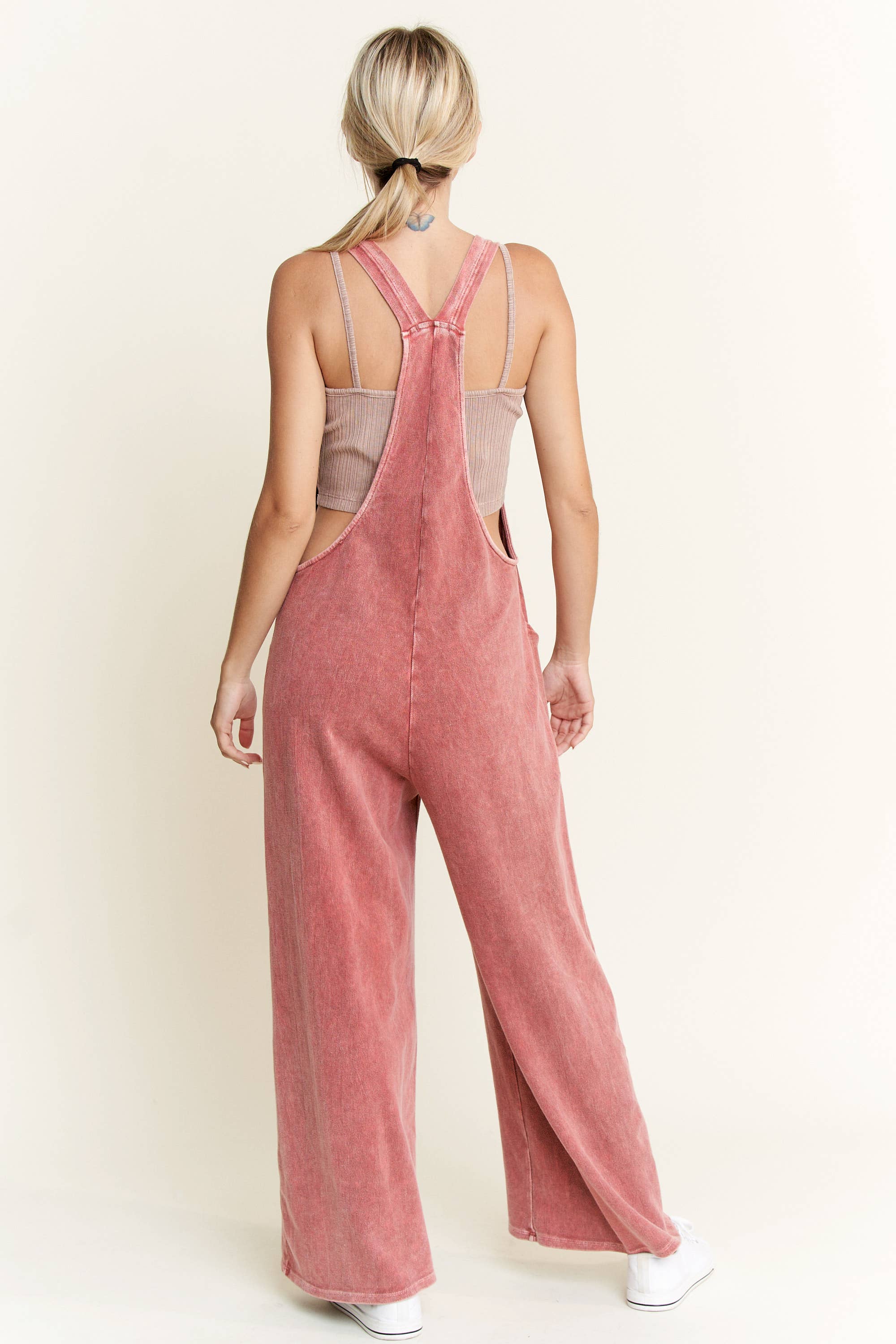 Mineral Wash Cotton Twill Jumpsuits-Jumpsuits & Rompers-Krush Kandy, Women's Online Fashion Boutique Located in Phoenix, Arizona (Scottsdale Area)