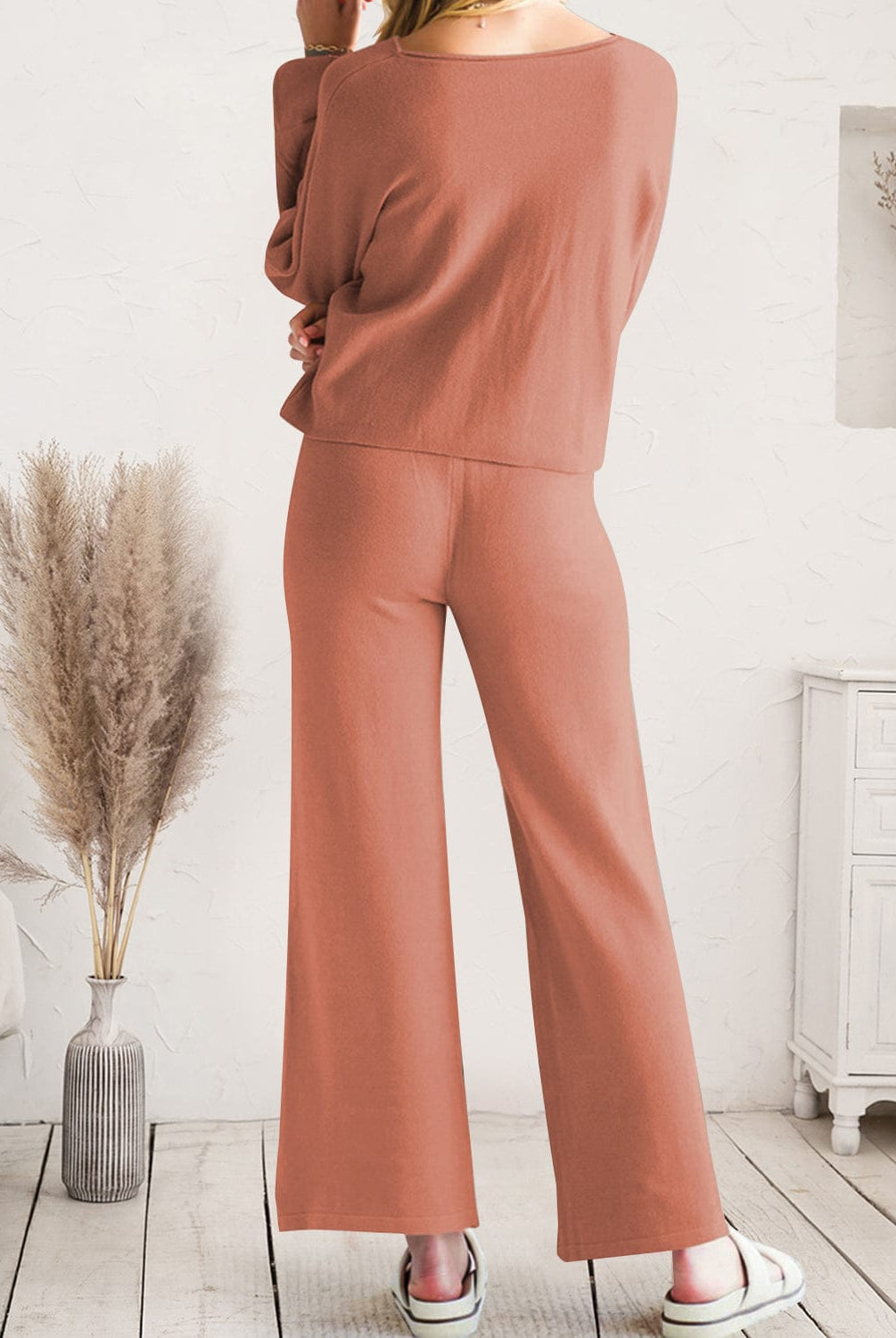 Long Sleeve Lounge Top and Drawstring Pants Set-Krush Kandy, Women's Online Fashion Boutique Located in Phoenix, Arizona (Scottsdale Area)