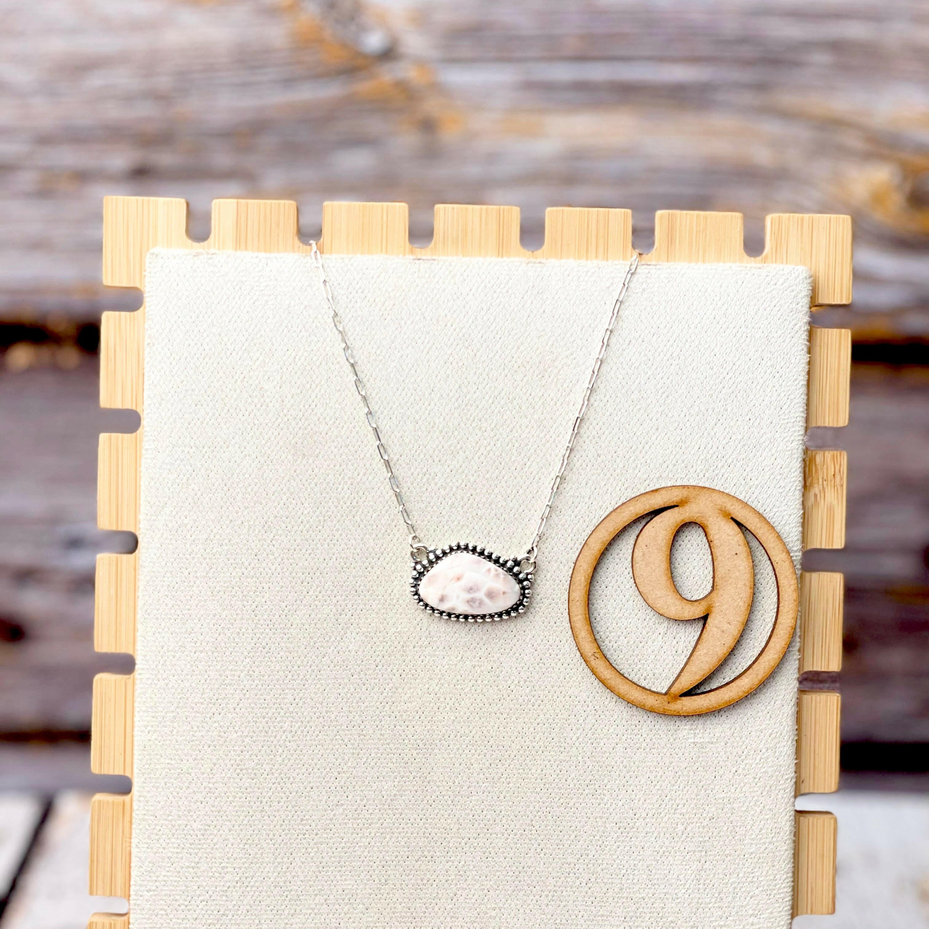 Pink Larimar Slab Necklaces-Necklaces-Krush Kandy, Women's Online Fashion Boutique Located in Phoenix, Arizona (Scottsdale Area)